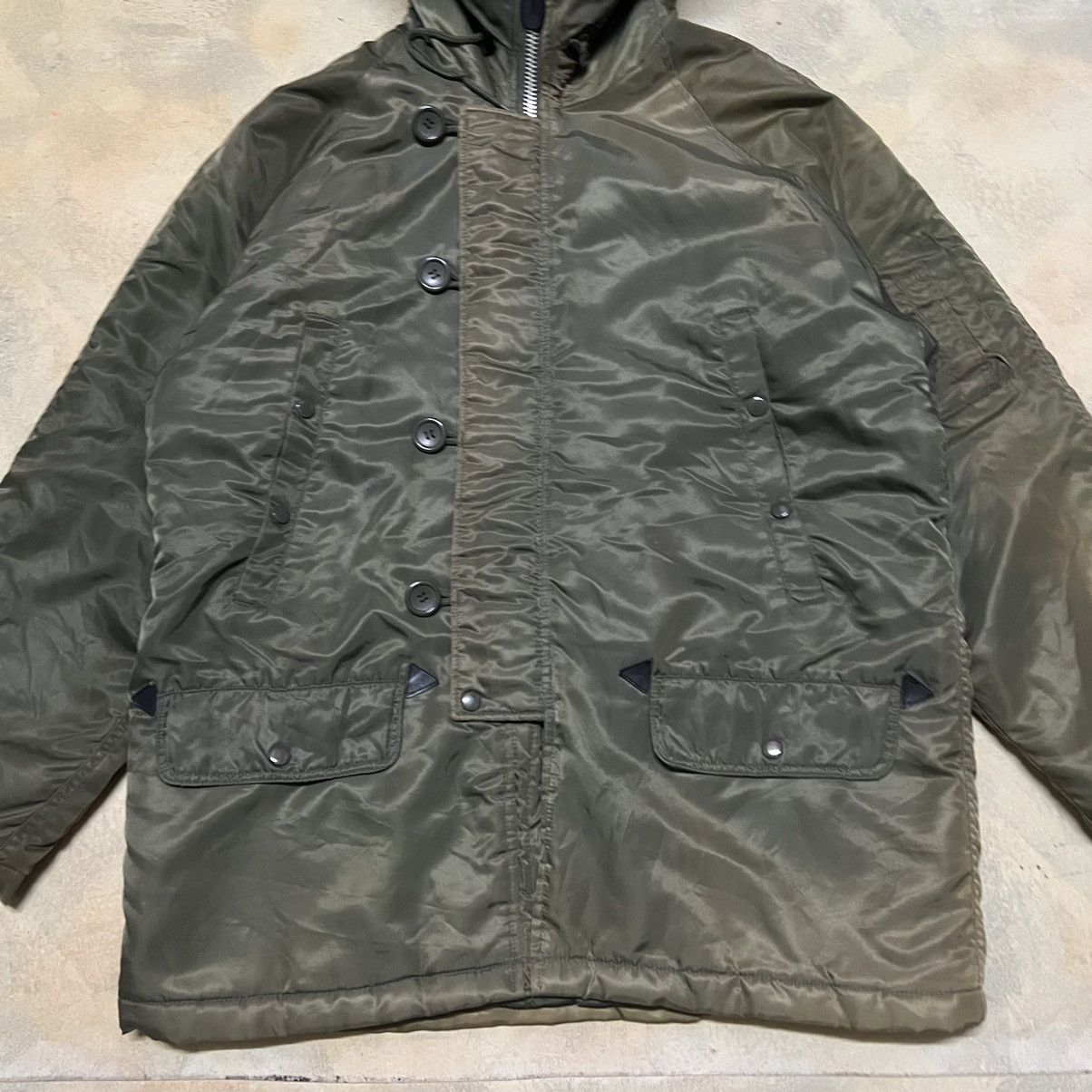 Vintage Vintage Military Army Sun Faded Parka Jacket Size US M / EU 48-50 / 2 - 3 Thumbnail