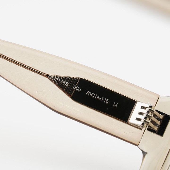 Gucci Gucci GG2176S 006 Sunglasses Shiny Transparent Beige Size ONE SIZE - 7 Thumbnail