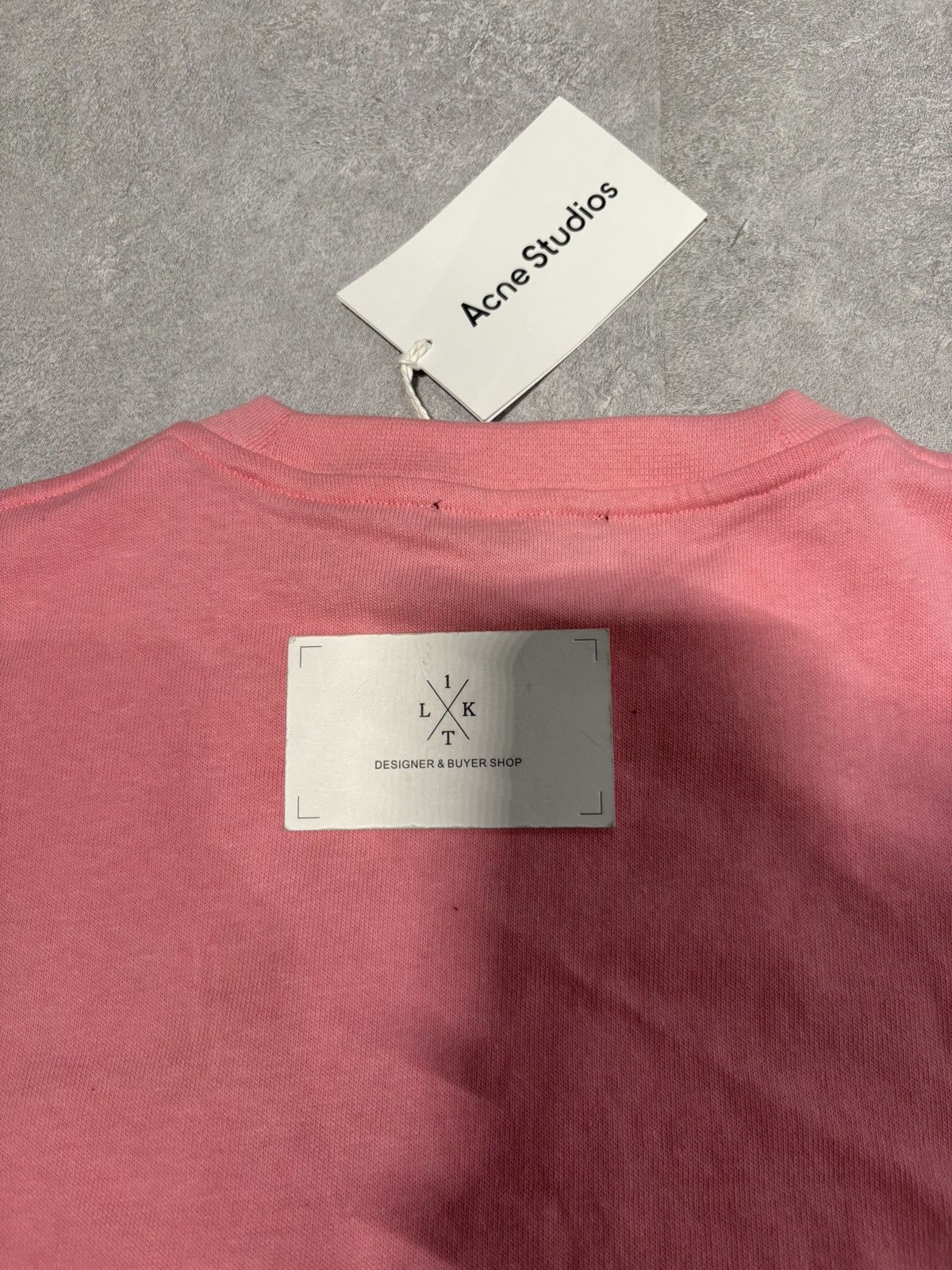 Acne Studios Acne studio patch short-sleeved T-shirt in sugar pink Size ONE SIZE - 4 Thumbnail