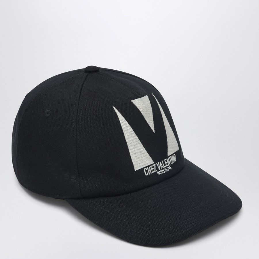 Valentino o1d2blof1025 Size: 59 / Baseball Cap / Hat in Black Size ONE SIZE - 2 Thumbnail