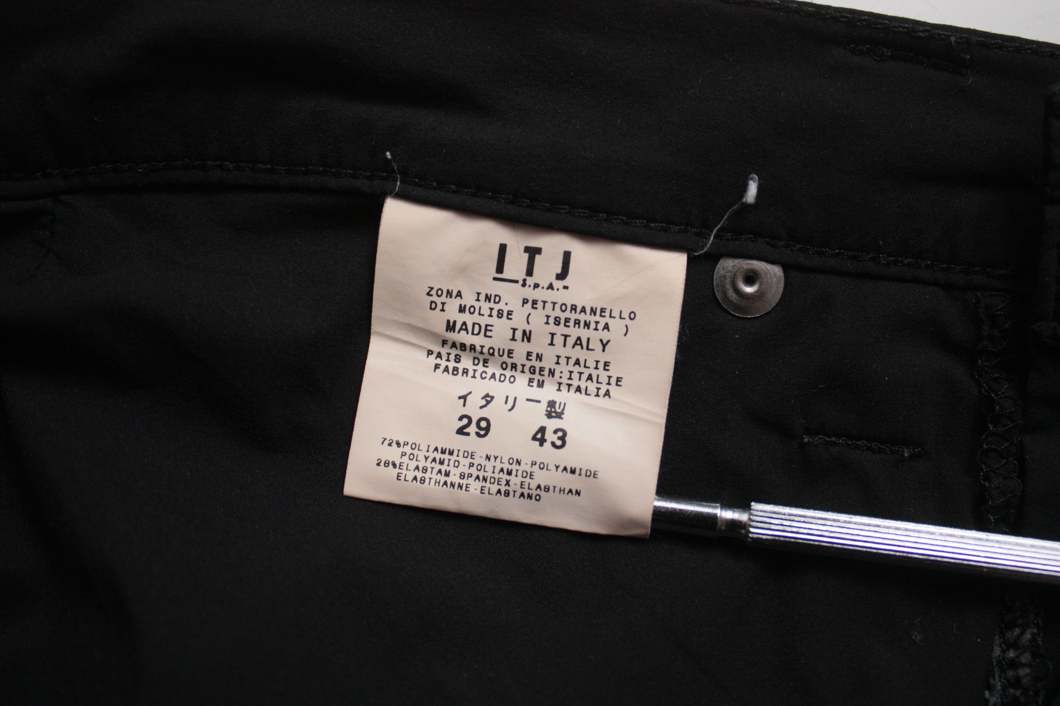 Ferre Gianfranco Ferre Jeans Black Lightweight Stretch Pants 29 Size US 30 / EU 46 - 6 Thumbnail