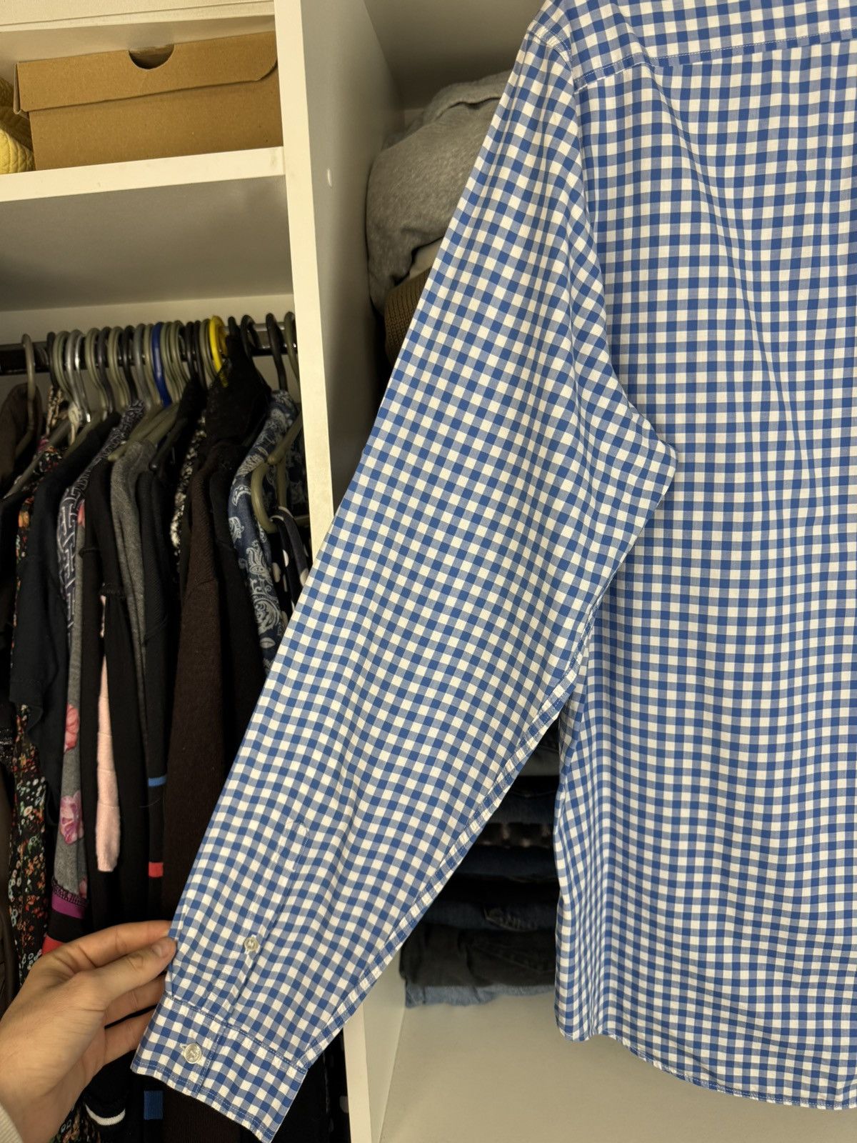 Burberry Burberry Brit Plaid Button-Down Long Sleeve Shirt Size US L / EU 52-54 / 3 - 19 Thumbnail