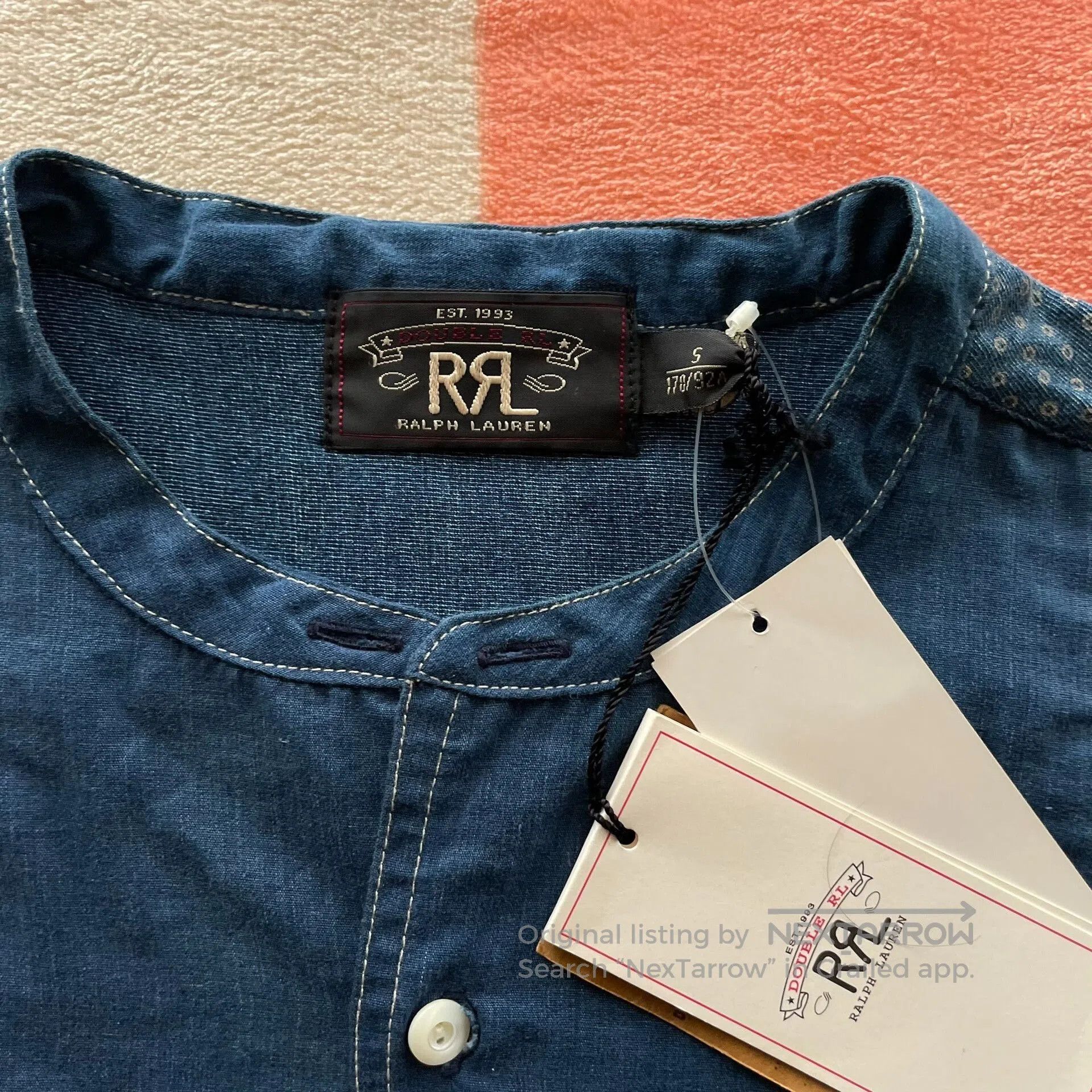 RRL Ralph Lauren RRL Ralph Lauren Polka Dot Henley. Size US S / EU 44-46 / 1 - 3 Thumbnail
