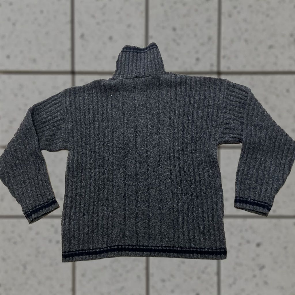 Vintage TAG SPORT vtg 90s Chunky Turtleneck Sweater Brown Black Green Minimal Made USA Sweater Mens L Size US L / EU 52-54 / 3 - 1 Thumbnail