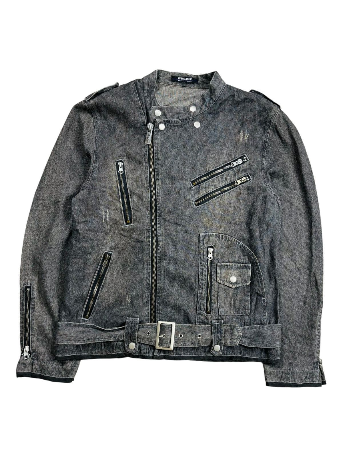 Ekam Archive In The Attic - Multizips Rider Denim Jacket Size US M / EU 48-50 / 2 - 1 Thumbnail