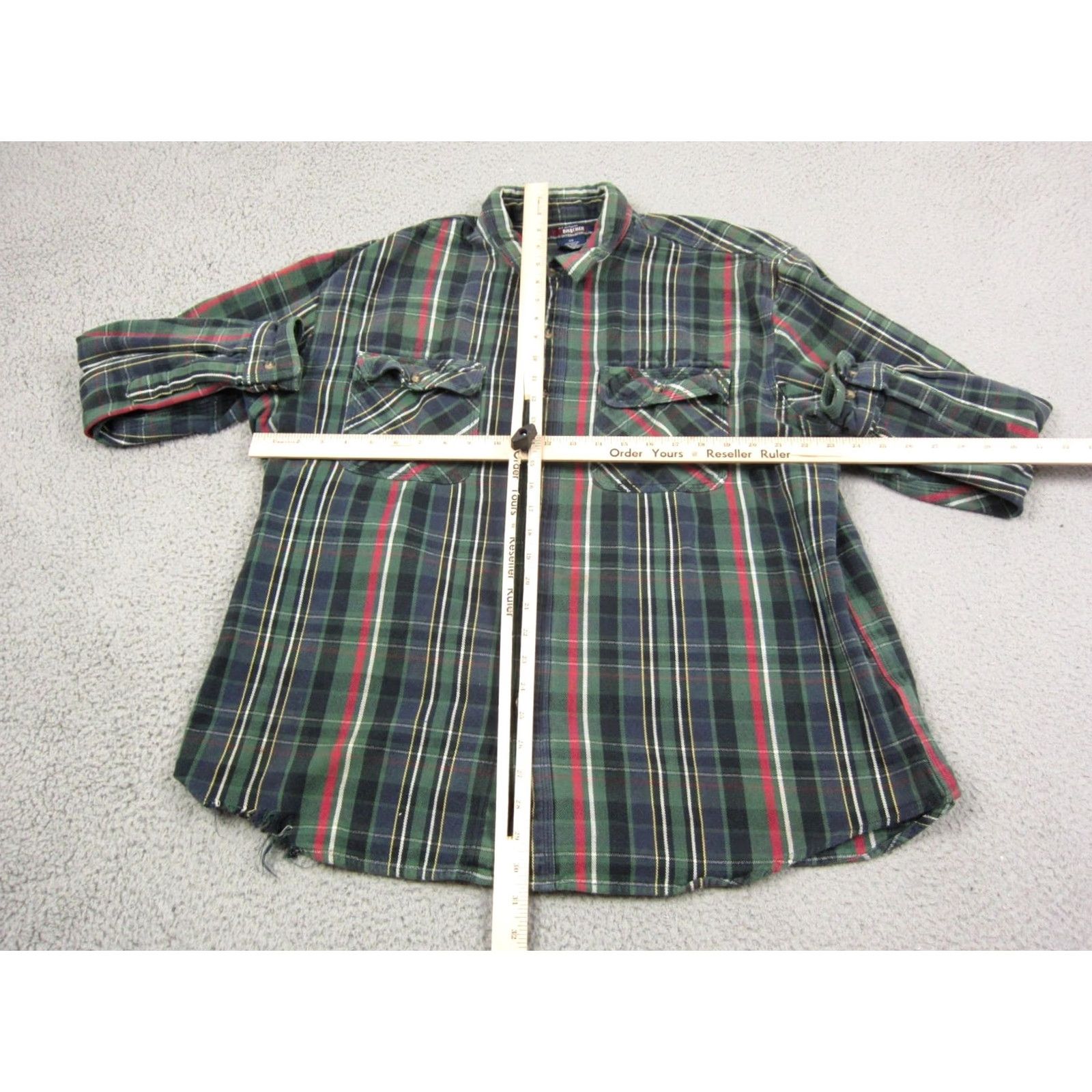 Vintage VINTAGE Five Brother Shirt Mens 2X Green Blue Plaid Western Made in USA 90s Shirt Mens 2X Green Blue Plaid Western 90s Size US XXL / EU 58 / 5 - 7 Thumbnail