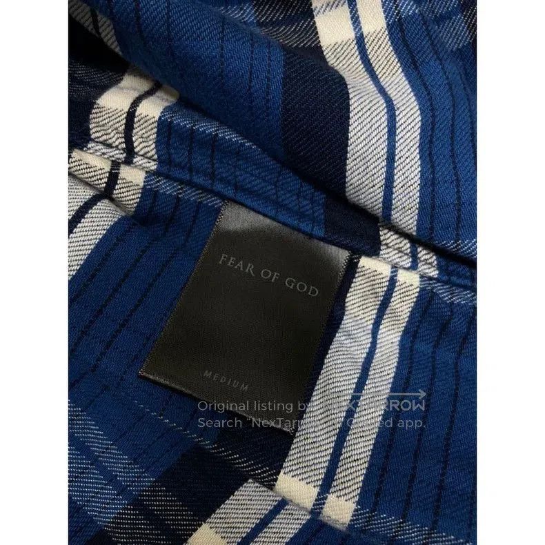 Fear of God Fear of God Blue Plaid Shirt M. Size US M / EU 48-50 / 2 - 4 Thumbnail