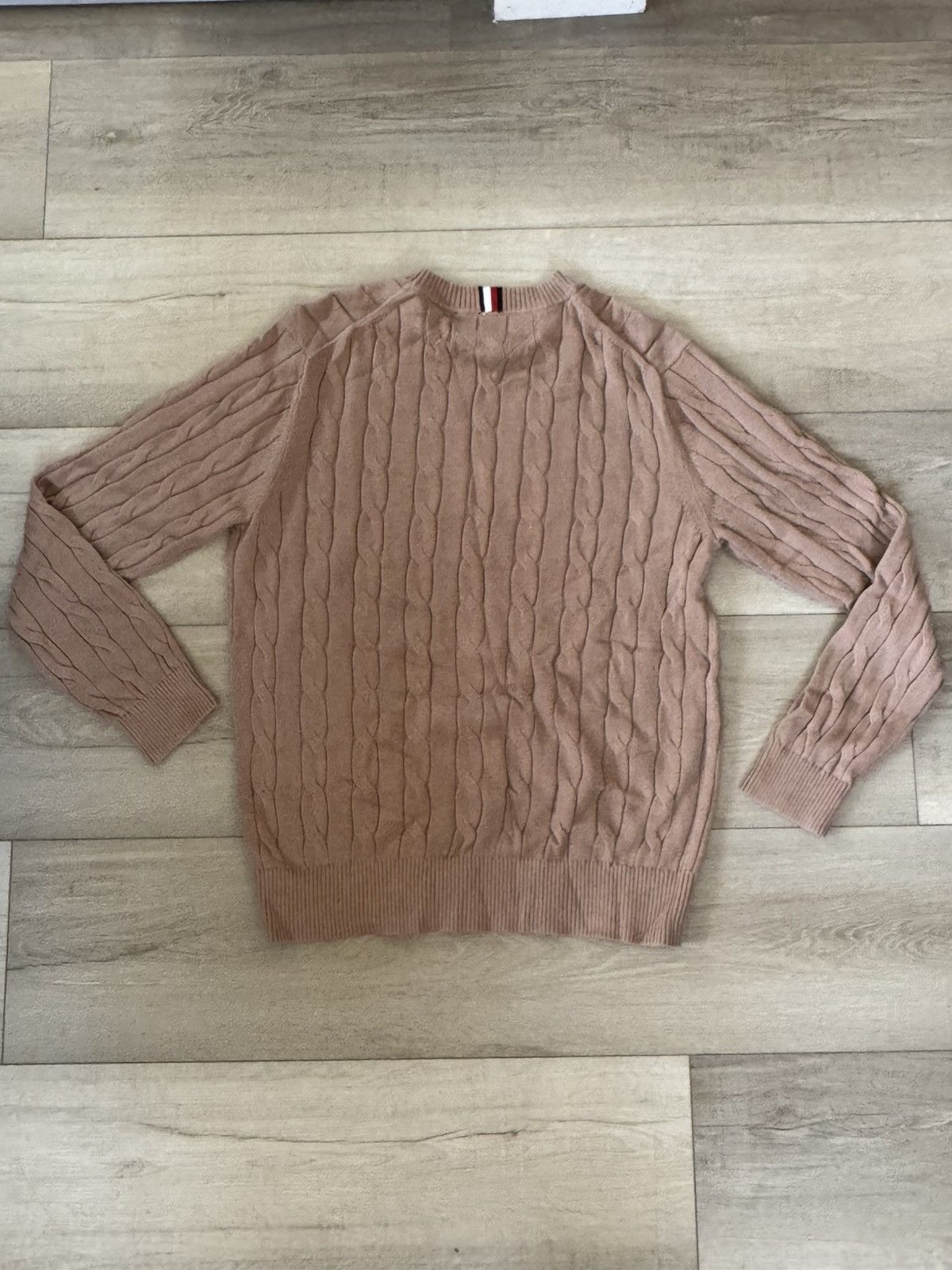 Tommy Hilfiger Tommy Hilfiger XL Brown Cable Knit Sweater Size US XL / EU 56 / 4 - 3 Thumbnail