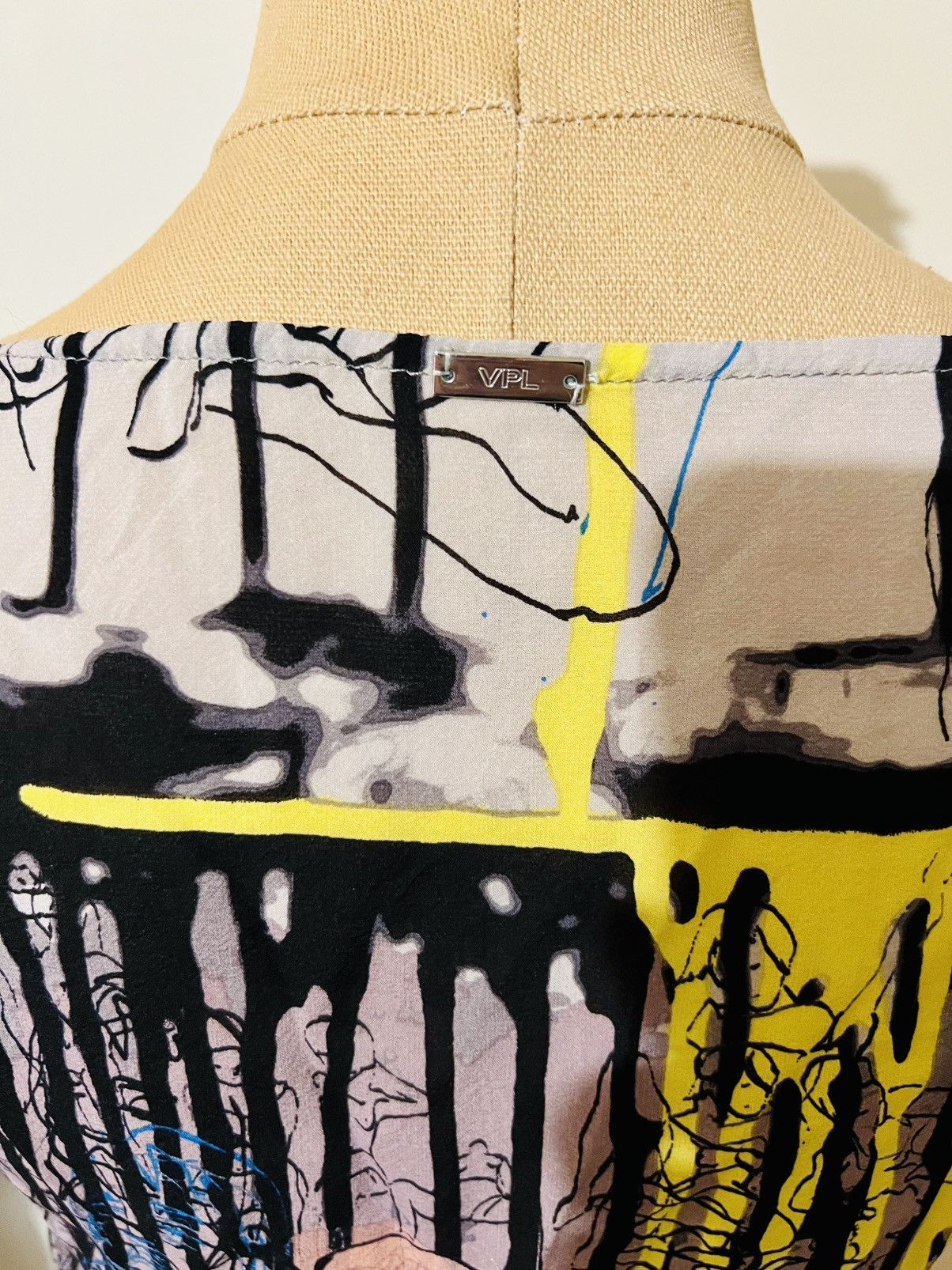 Other VPL Abstract Print Silk Dress Size S / US 4 / IT 40 - 5 Thumbnail