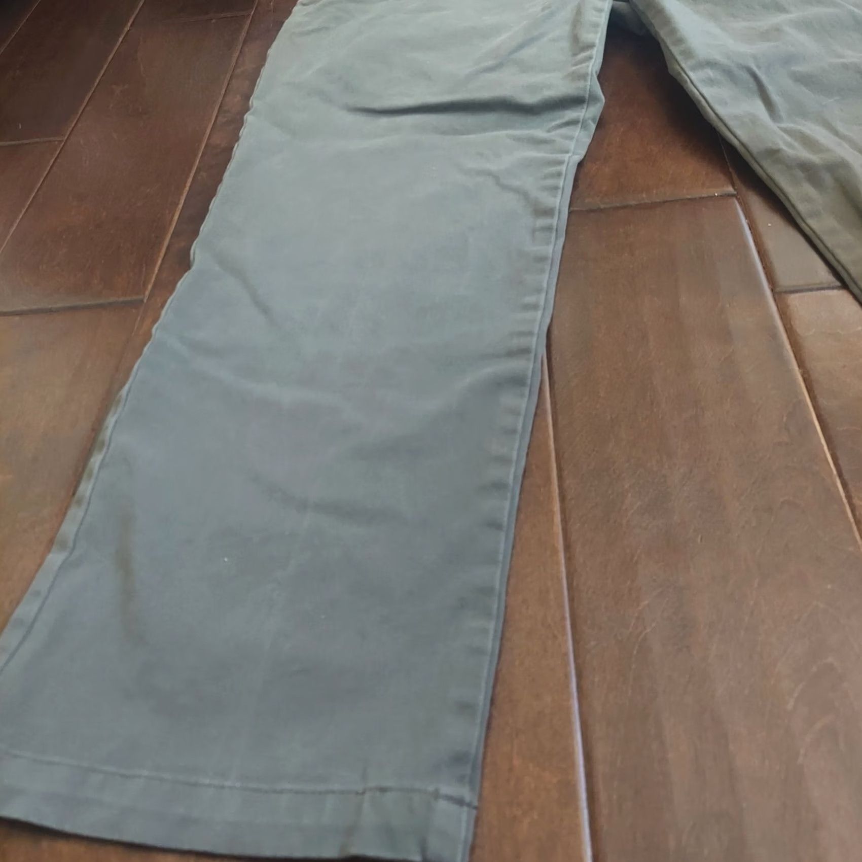 Dockers DOCKERS Pants Men Gray Straight Chino W32 L29 Regular Pockets Button Zip Casual Formal Size US 32 / EU 48 - 2 Thumbnail