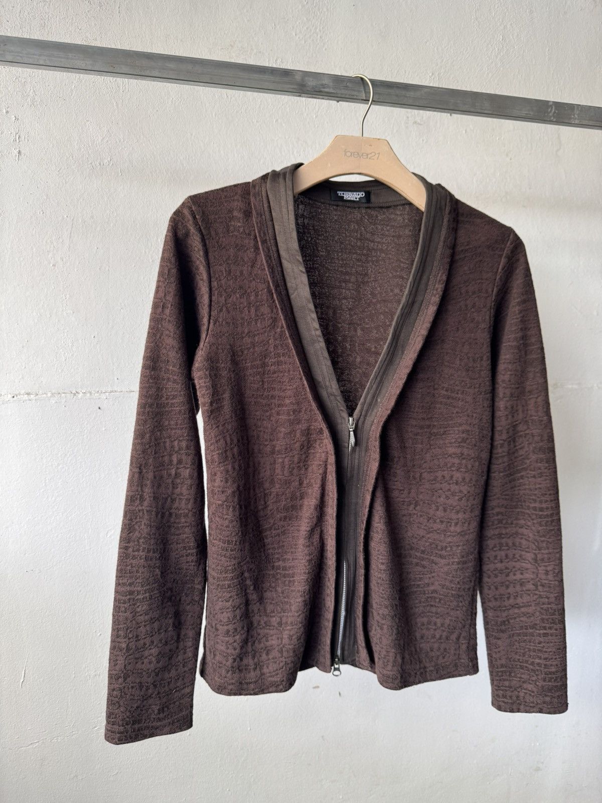 If Six Was Nine Vintage tornado mart croc pattern zipper cardigan Size US S / EU 44-46 / 1 - 2 Thumbnail