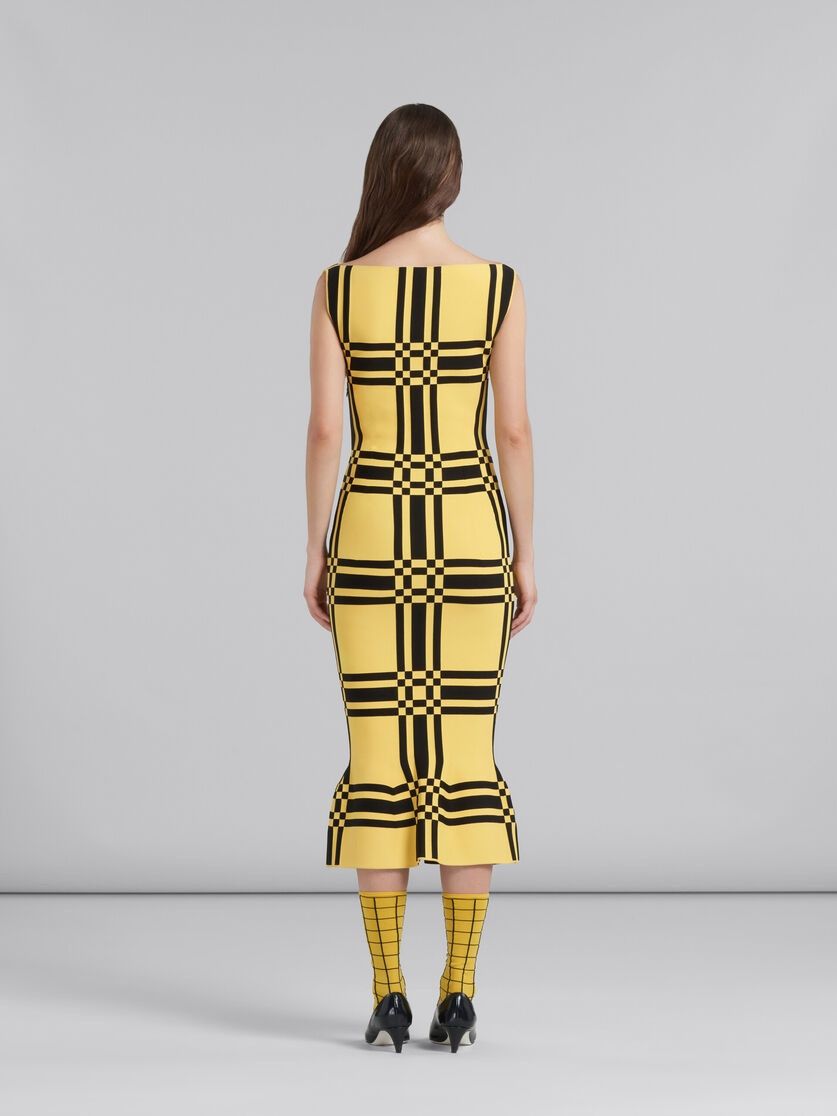 Marni o1w1db10824 Sheath Dress in Yellow Size XS / US 0-2 / IT 36-38 - 4 Thumbnail