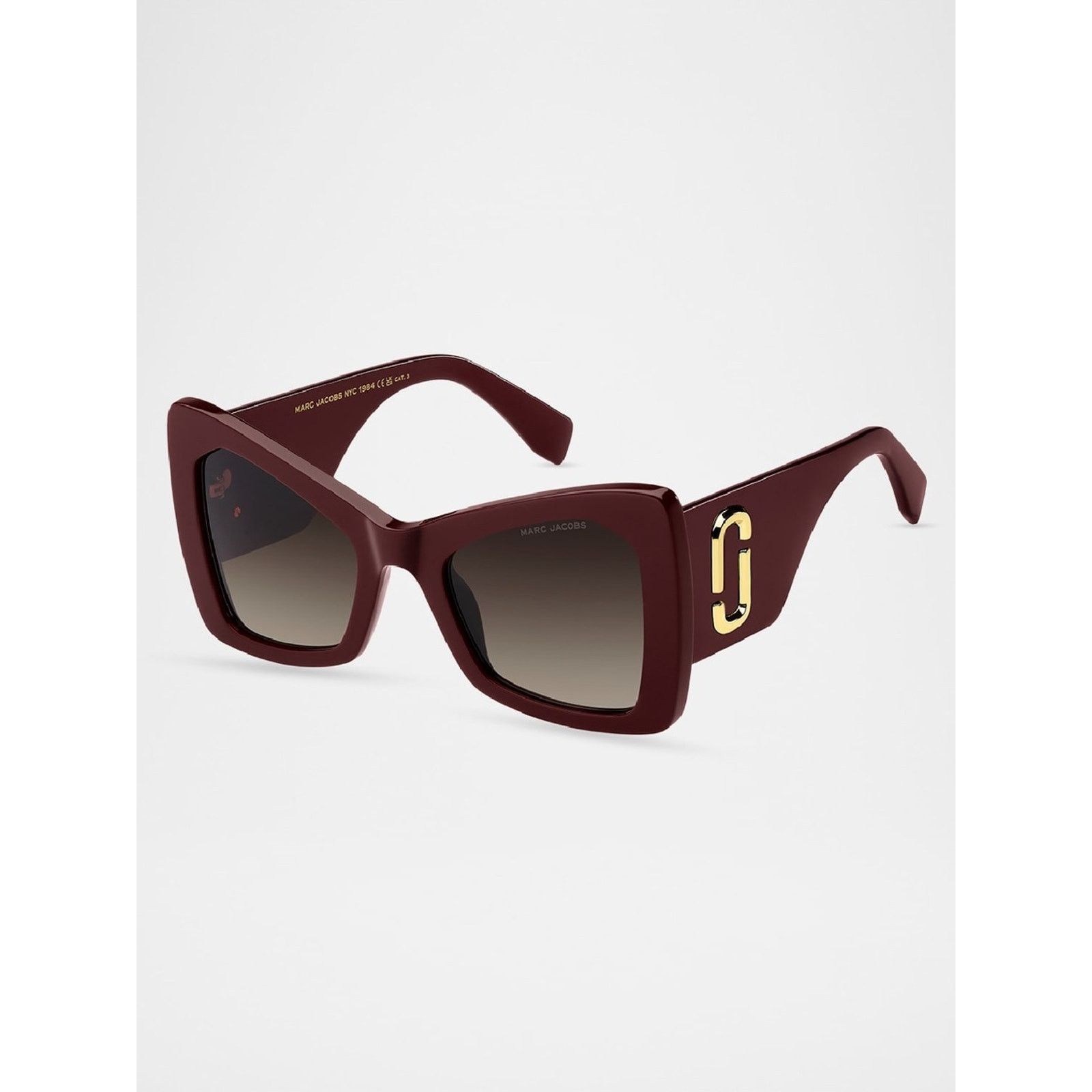 Marc Jacobs New Marc Jacobs MARC761/S 0LHFHA Women Burgundy Square Size ONE SIZE - 1 Thumbnail
