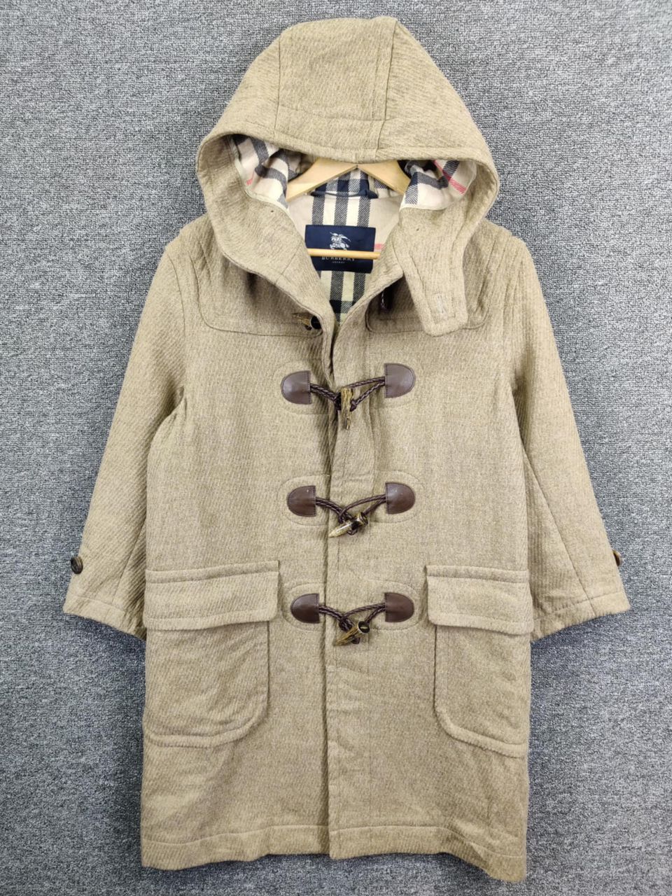 Burberry Burberry London Nova Check Wool Duffle Coat Jacket Size US S / EU 44-46 / 1 - 3 Thumbnail
