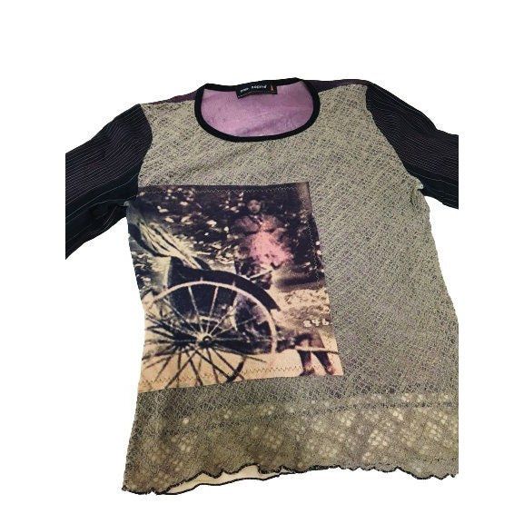 Cop Copine The Cop Copine Crochet Like Fabric Top Size ONE SIZE - 2 Thumbnail
