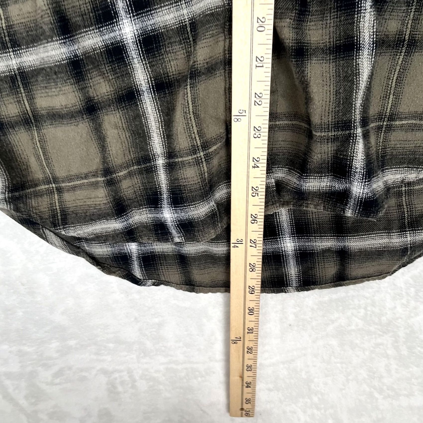 Mossimo Mossimo Supply Co Shirt Womens L Green Plaid Button Front Long Sleeve Boyfriend Size L / US 10 / IT 46 - 2 Thumbnail