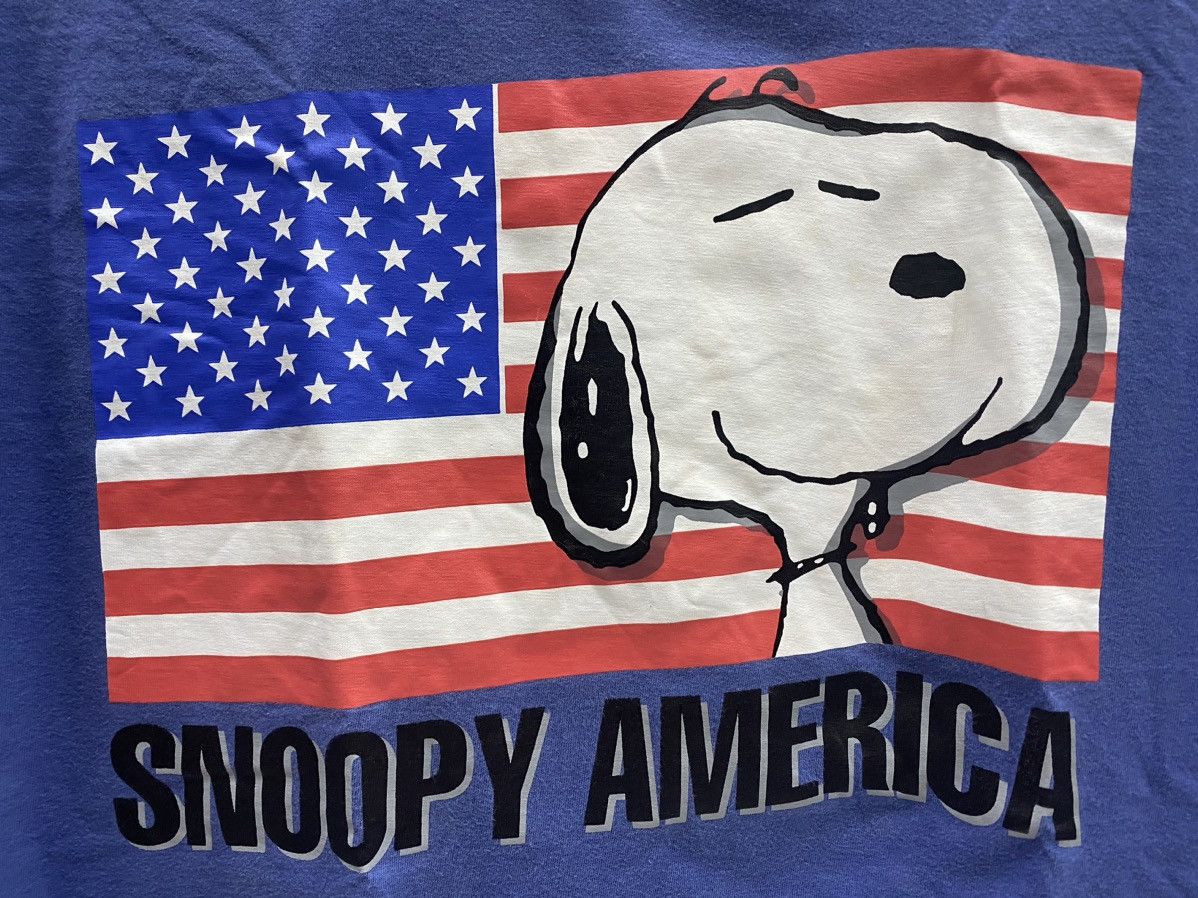 Vintage PEANUTS AMERICA TSHIRT Size US M / EU 48-50 / 2 - 3 Thumbnail