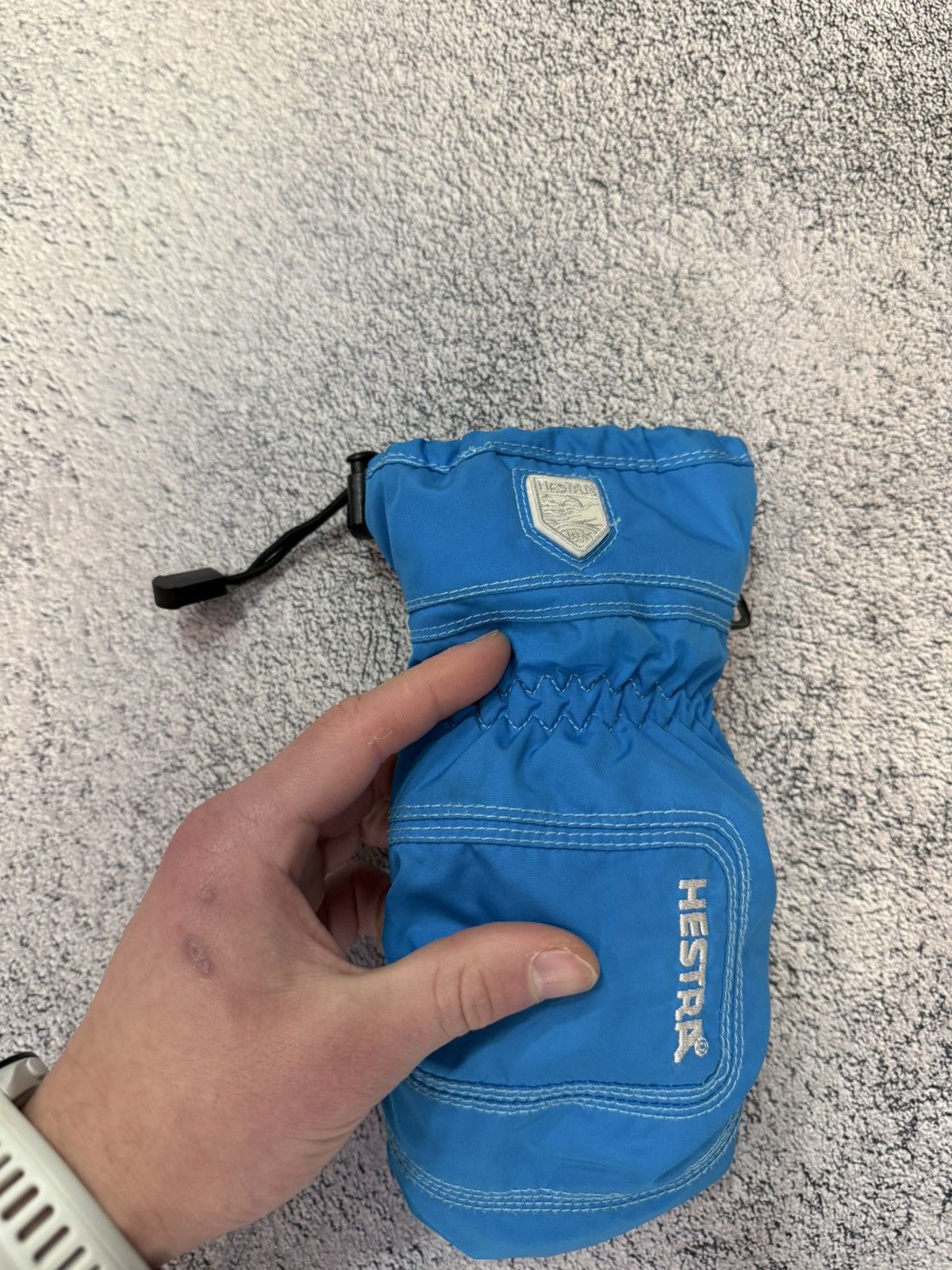 Hestra Hestra Mittens Size 6 Primaloft C-Zone Leather Snow Gloves Size 26 - 16 Thumbnail