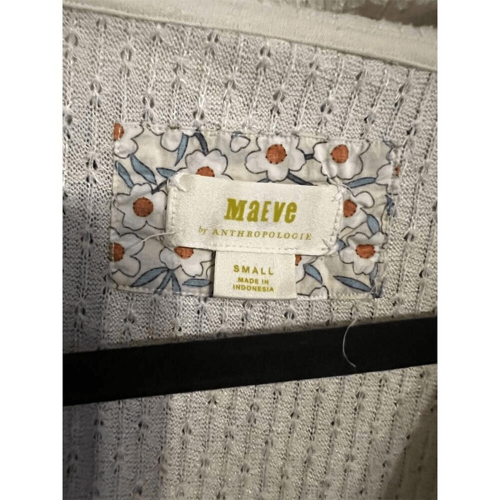 Marvel Comics Maeve Ivory Ruffled Hacci Pullover Sweater S anthologie Size S / US 4 / IT 40 - 7 Thumbnail