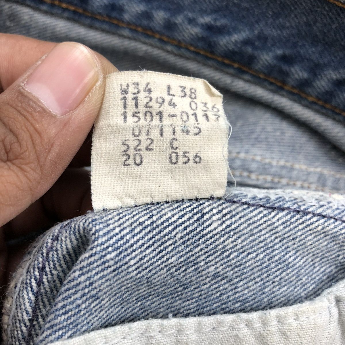 Levi's × Levi's Vintage Clothing × Vintage 🇺🇸 1980s Levis Strauss 501 #522 Faded Blue Jeans Size US 30 / EU 46 - 11 Thumbnail