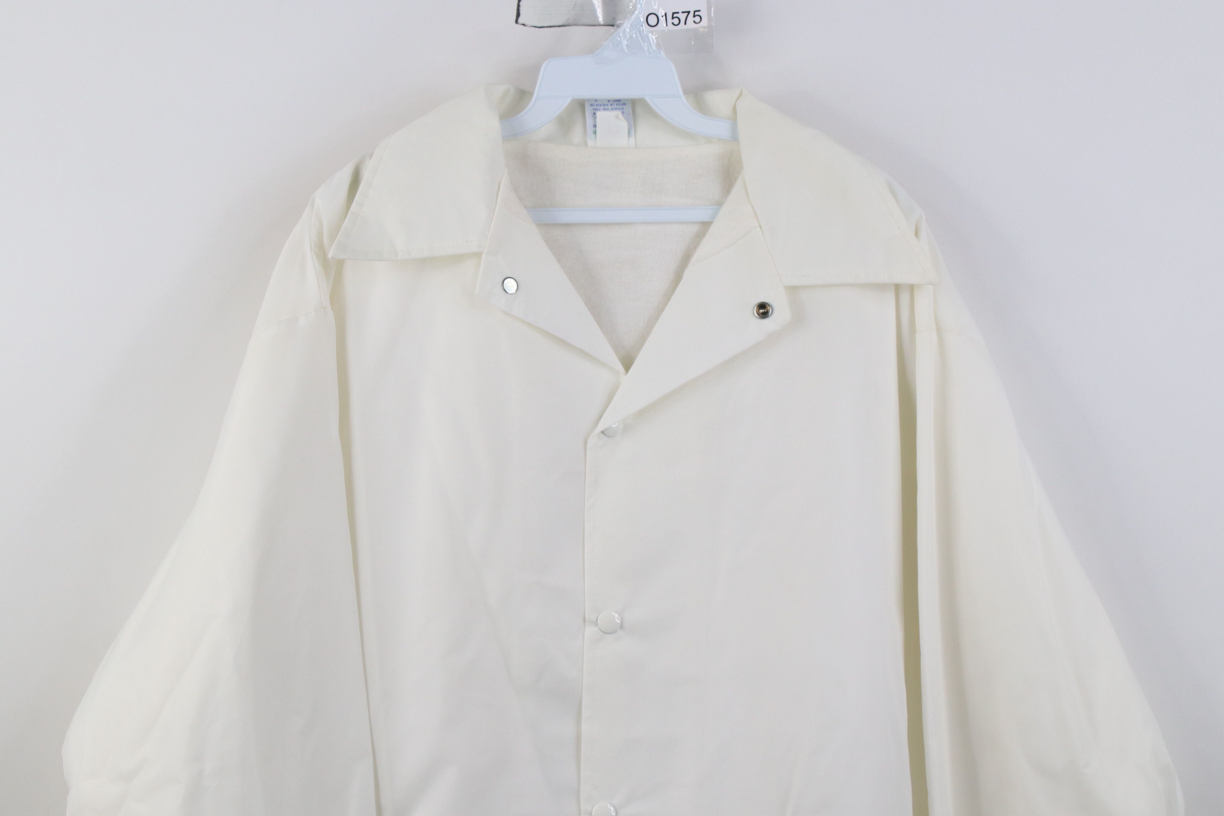 Vintage Vintage 70s Streetwear Coaches Windbreaker Jacket White USA Size US L / EU 52-54 / 3 - 2 Thumbnail