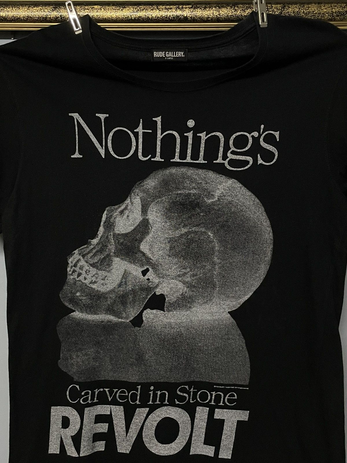 Hysteric Glamour Vintage Japan Designer - Rude Gallery Revolt Skull Tshirt Size US M / EU 48-50 / 2 - 3 Thumbnail