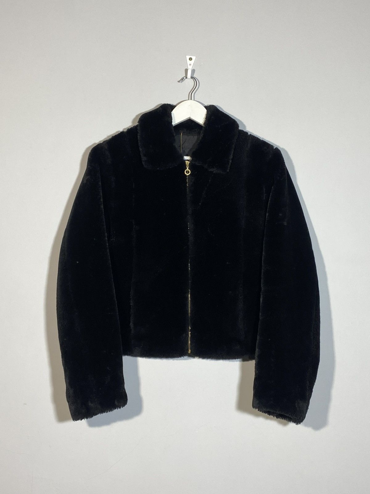 Versace Vintage Versace Jeans Couture Rare Y2K Fur Collar Jacket Size L / US 10 / IT 46 - 1 Thumbnail