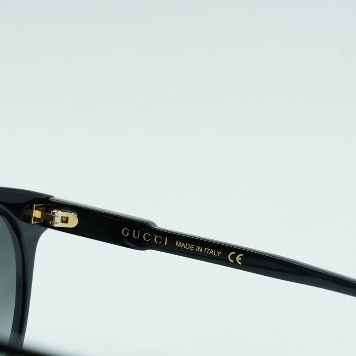 Gucci Gucci GG0488S 001 Sunglasses Black Round Frame, Grey Size ONE SIZE - 6 Thumbnail