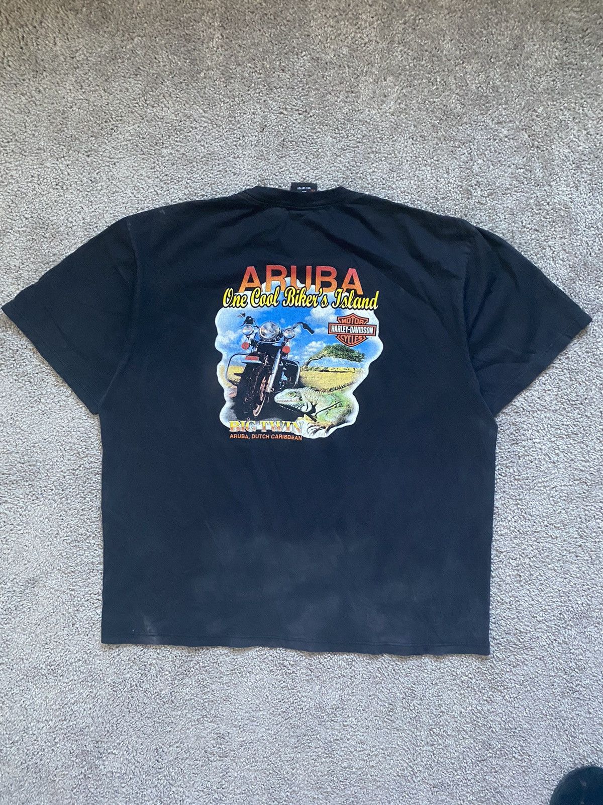 Harley Davidson × Vintage Vintage Faded Distressed Harley Davidson Tee Shirt Size US XXL / EU 58 / 5 - 2 Thumbnail