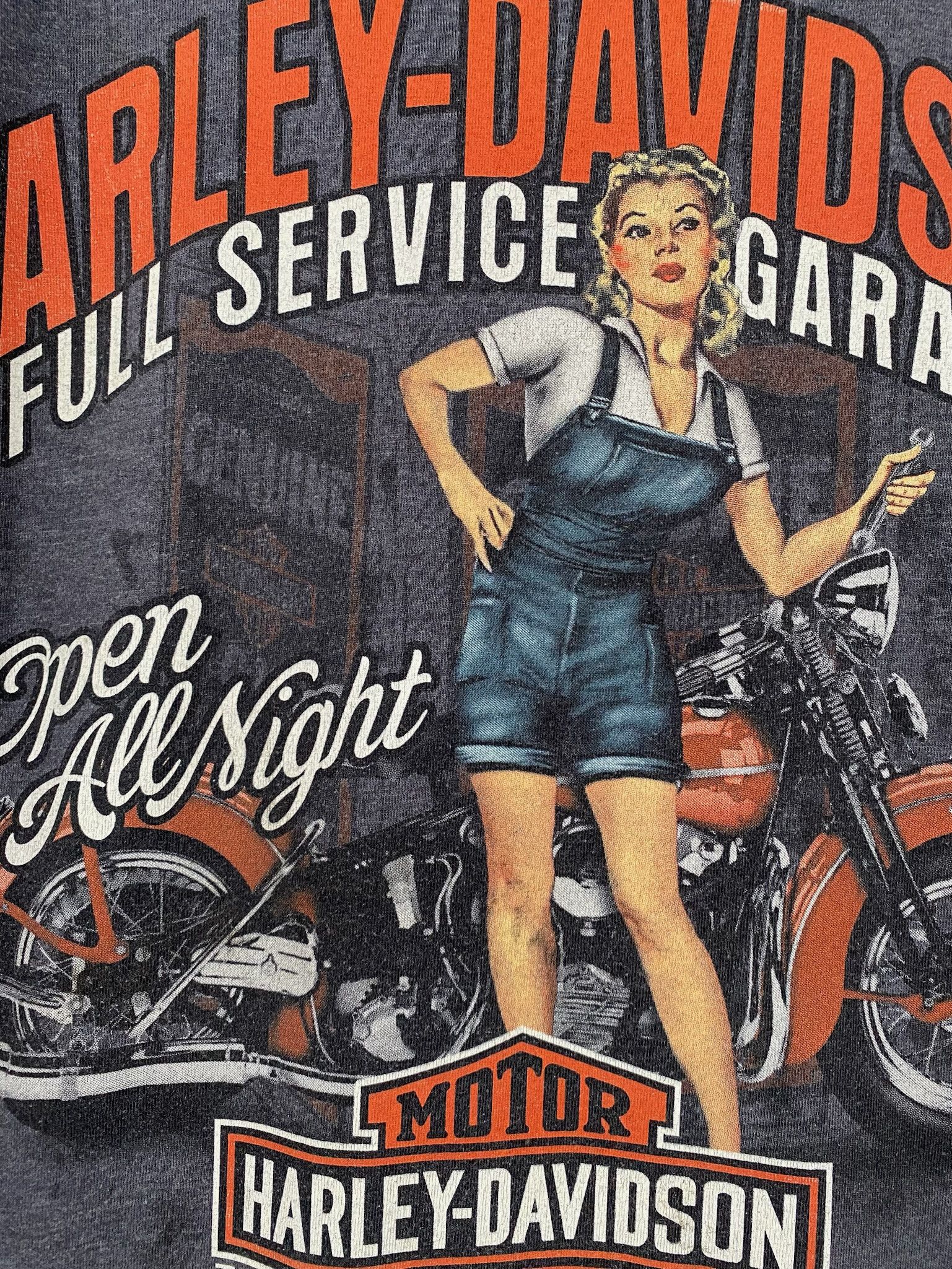 Harley Davidson Harley Davidson Nashville Full Service Pinup T-Shirt XL Size US XL / EU 56 / 4 - 3 Thumbnail