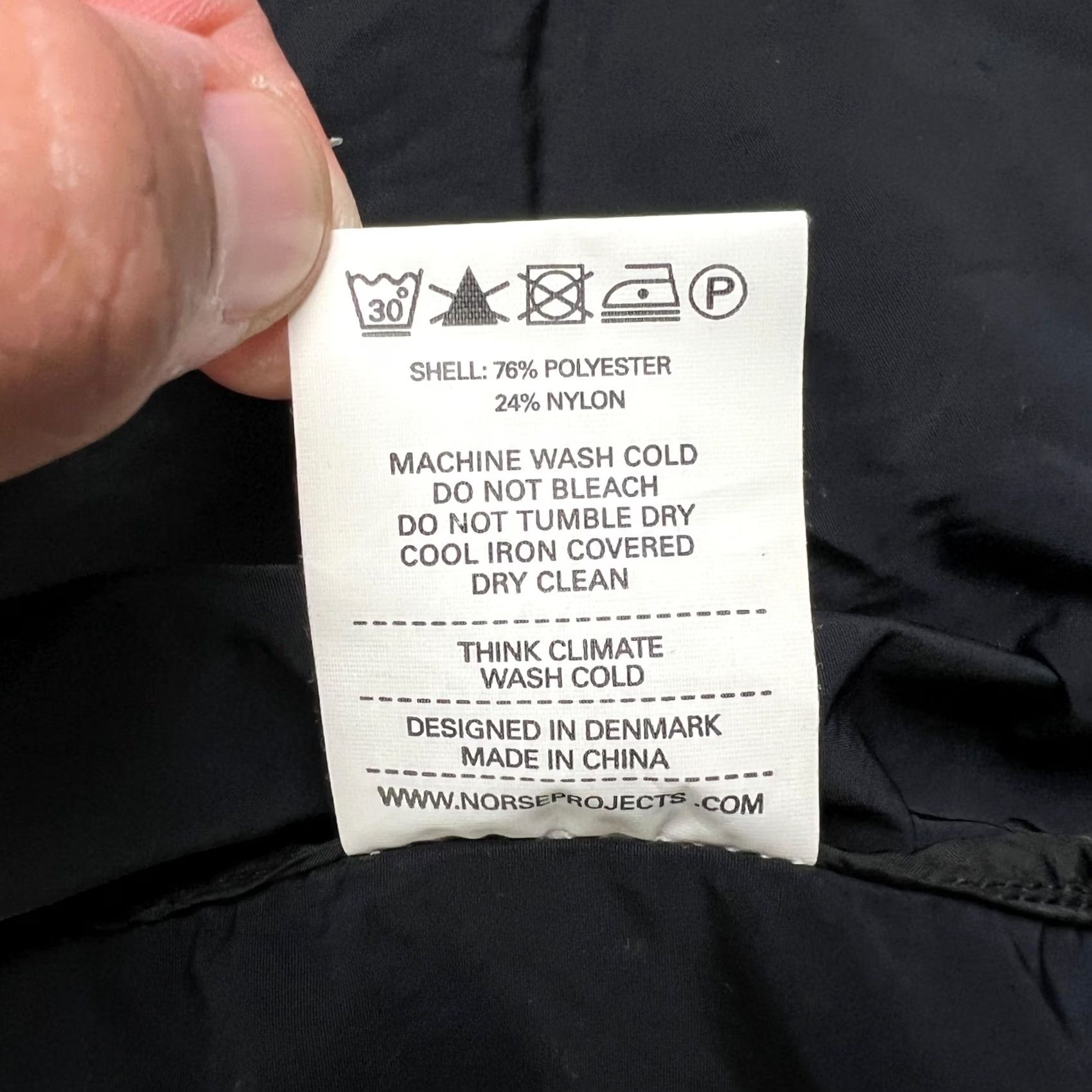 Norse Projects Norse Projects Bendt Light Jacket Snap Button XL Mens Black Windbreaker Jacket Size US XL / EU 56 / 4 - 6 Thumbnail