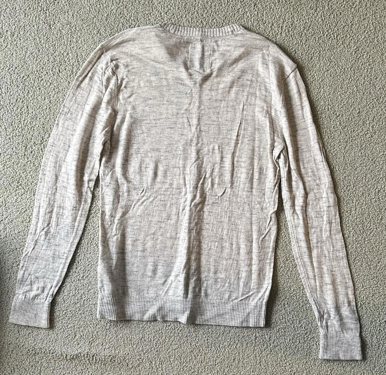 Hollister Hollister V-Neck Sweater Long Sleeve - Men’s L, White Marble Size US L / EU 52-54 / 3 - 3 Thumbnail