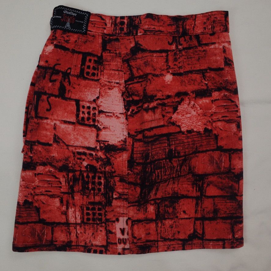 Jean Paul Gaultier AW97 Jean Paul Gaultier Brick Wall Print Top & Skirt Vintage Size ONE SIZE - 9 Thumbnail