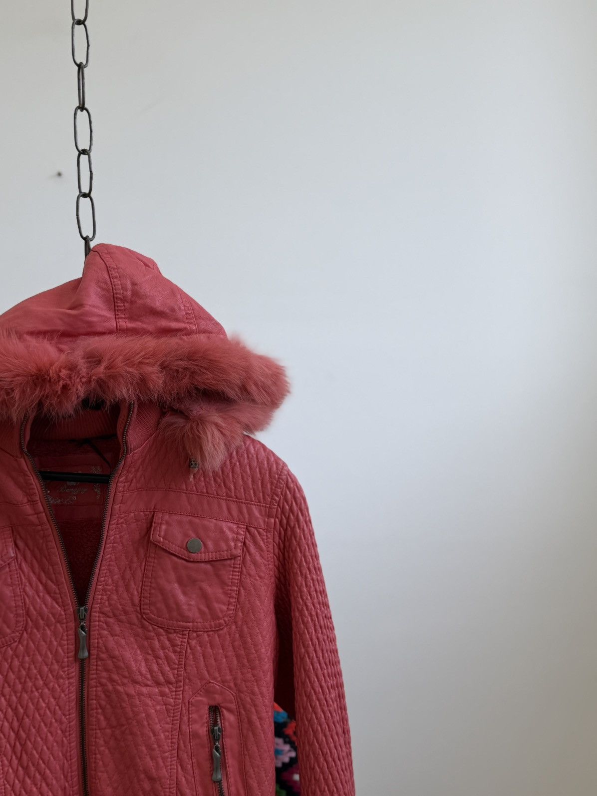 Le Grande Bleu (L.G.B.) Avant Garde Hysteric Glamour Style Fur Hood Bomber Jacket Size US S / EU 44-46 / 1 - 5 Thumbnail
