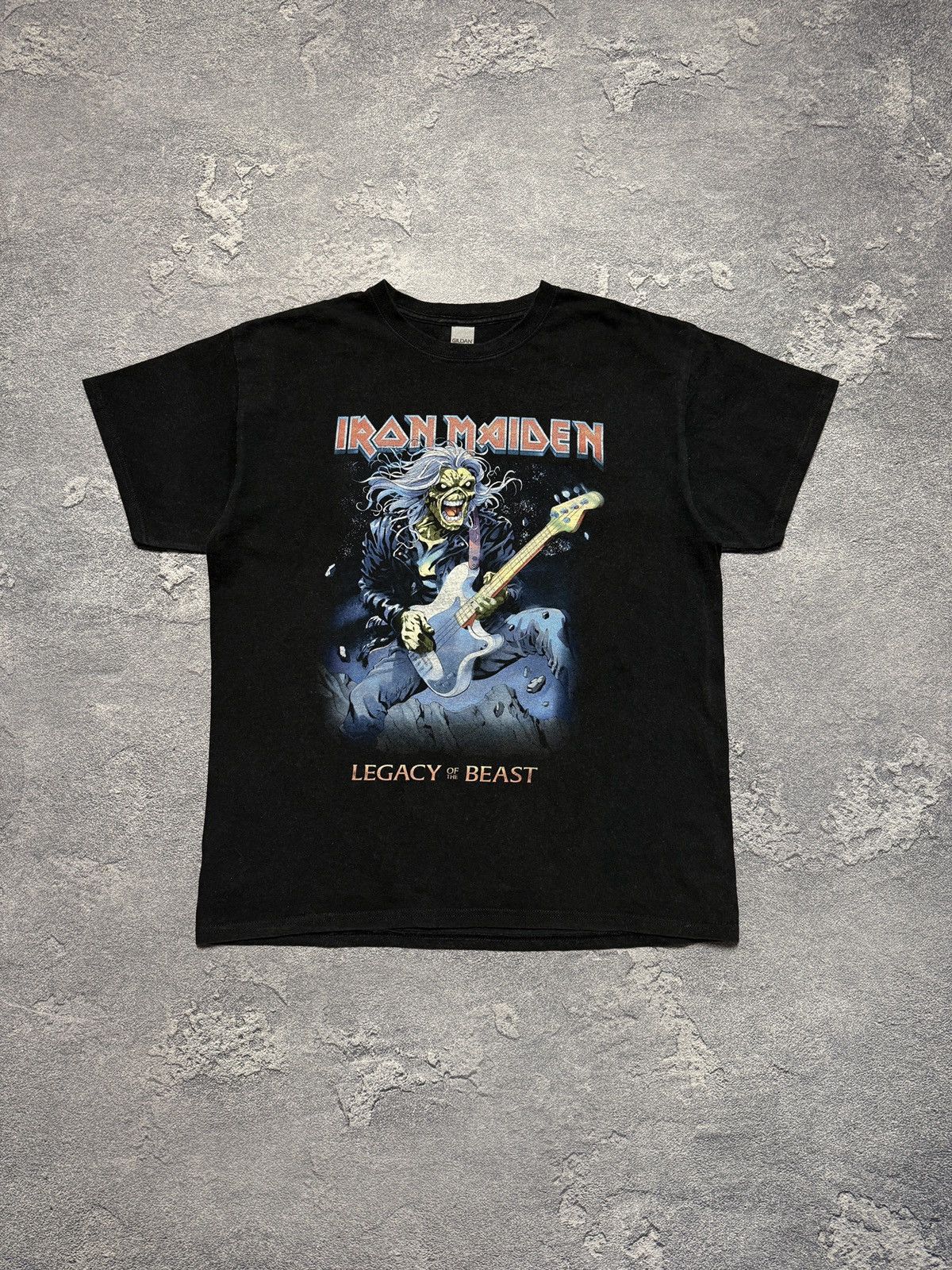 Band Tees Vintage Y2K Iron Maiden Tee Face Horror Print Band Tour Rock Size US L / EU 52-54 / 3 - 1 Thumbnail