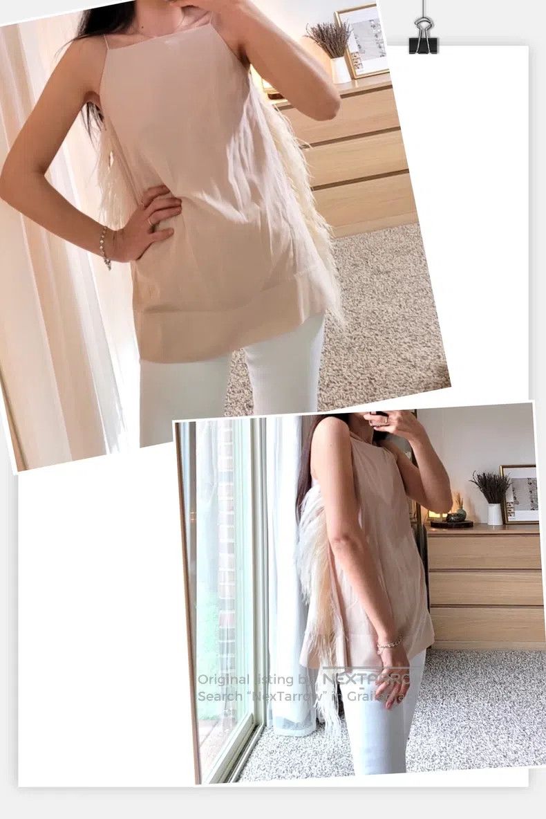 Brunello Cucinelli Brunello Cucinelli Ostrich Feather Strapless Top Size M / US 6-8 / IT 42-44 - 6 Thumbnail