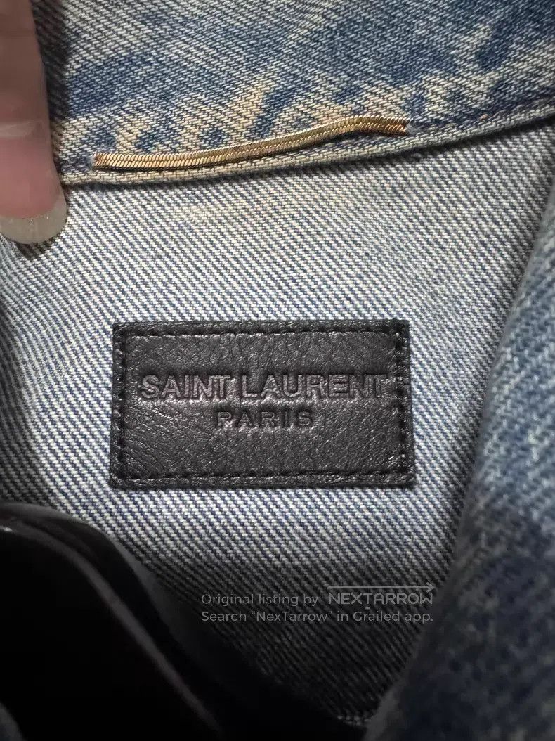 Saint Laurent Paris Saint Laurent Paris Light Blue Water Ripple Gradient Medal Size US S / EU 44-46 / 1 - 6 Thumbnail
