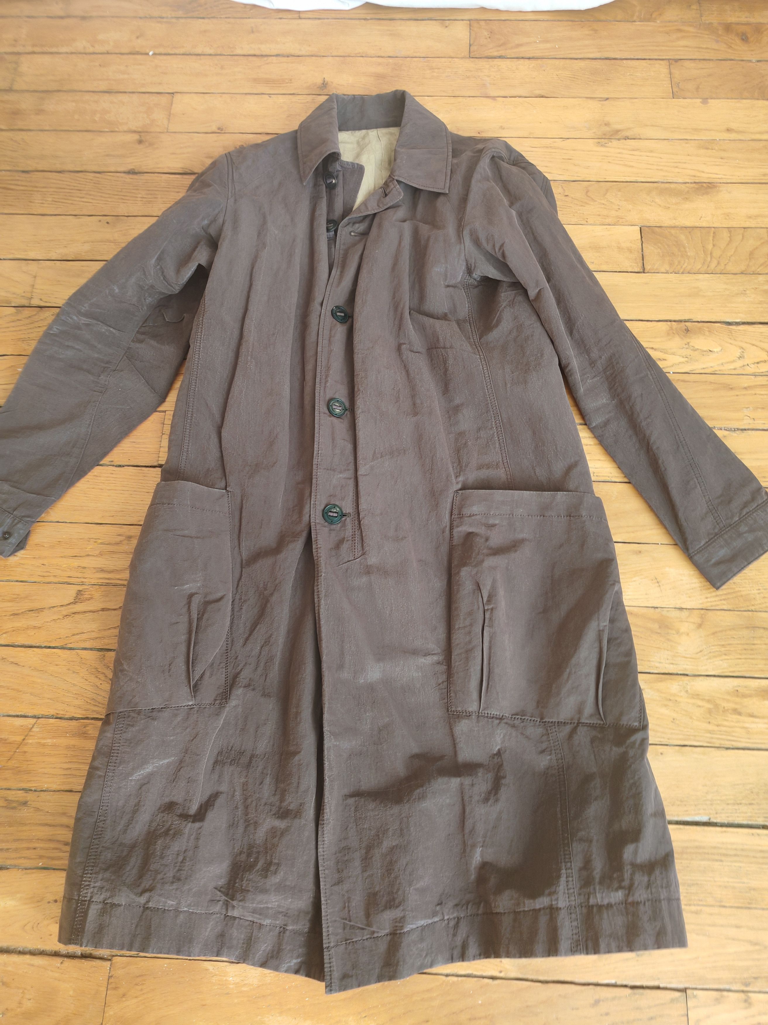 Devoa Devoa 21SS Coat lightweight highdensity Co/Pe Mud Gray Size US M / EU 48-50 / 2 - 2 Thumbnail