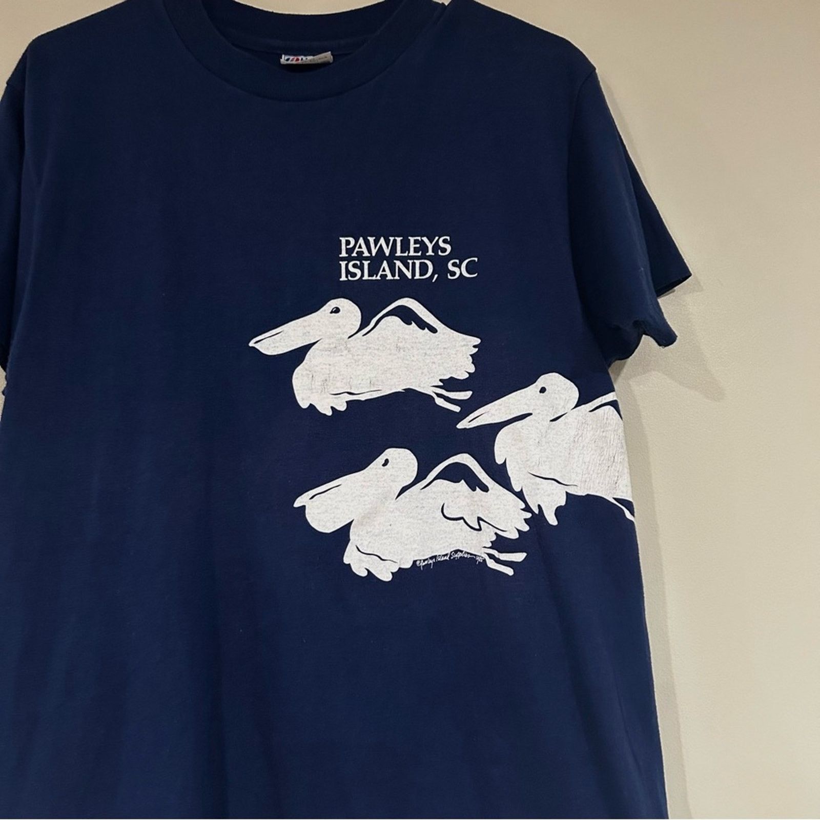 Hanes Vintage Pawleys Island South Carolina Nature Shirt Size US L / EU 52-54 / 3 - 3 Thumbnail