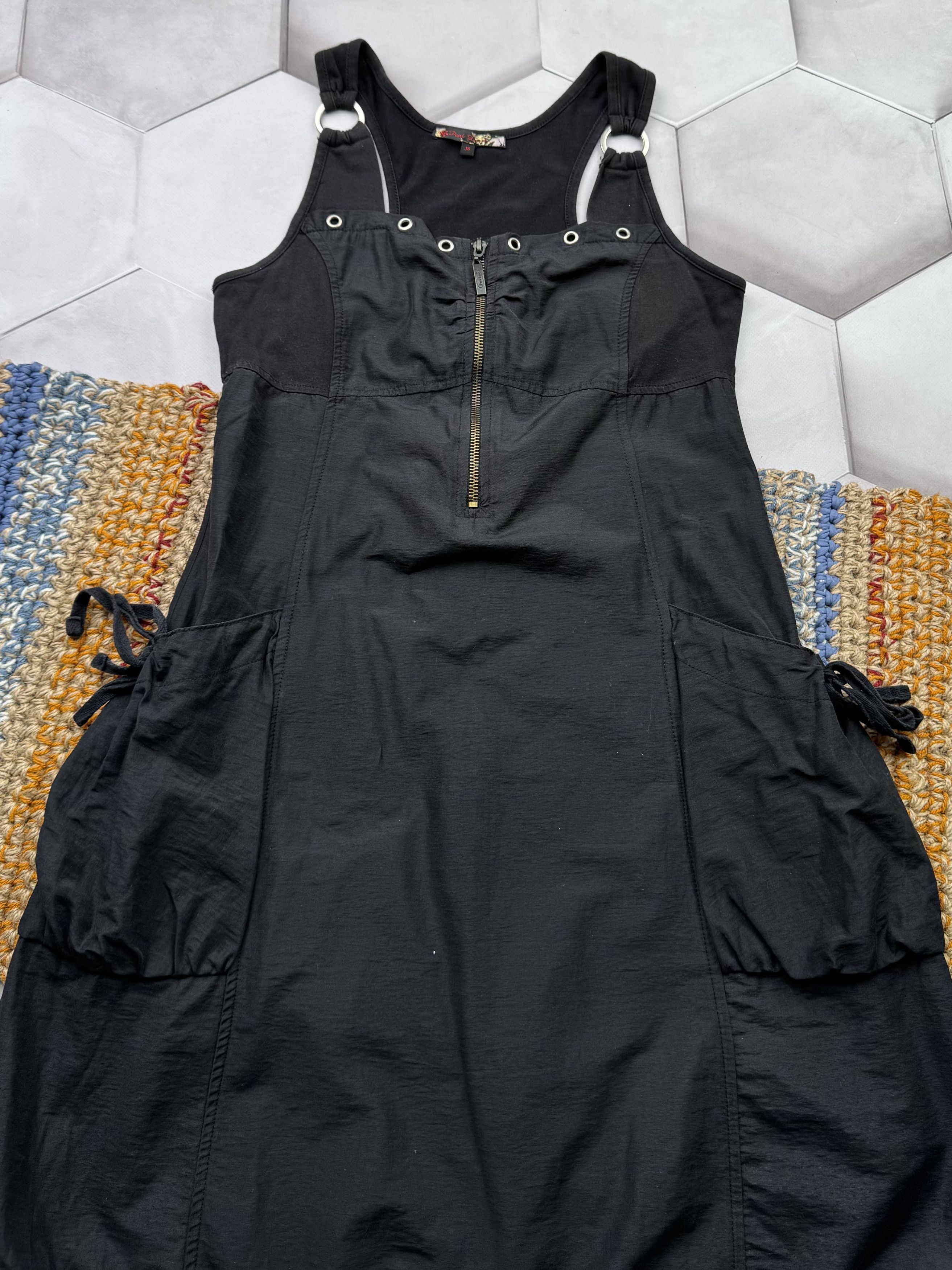 Japanese Brand Vintage Cargo Dress (E4) Size M / US 6-8 / IT 42-44 - 2 Thumbnail