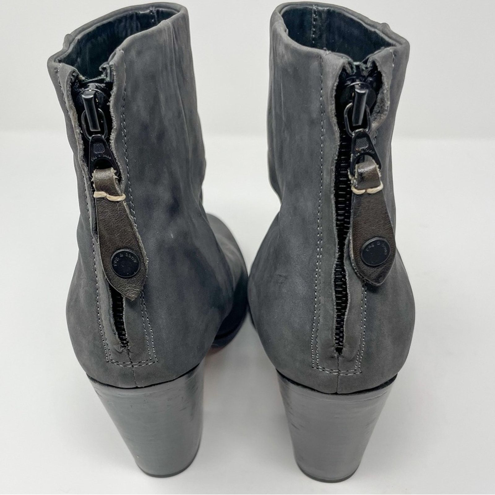 Rag & Bone rag & bone Charcoal Suede Bootie, EUC, Size 8, MSRP $545 Size US 8 / IT 38 - 6 Thumbnail