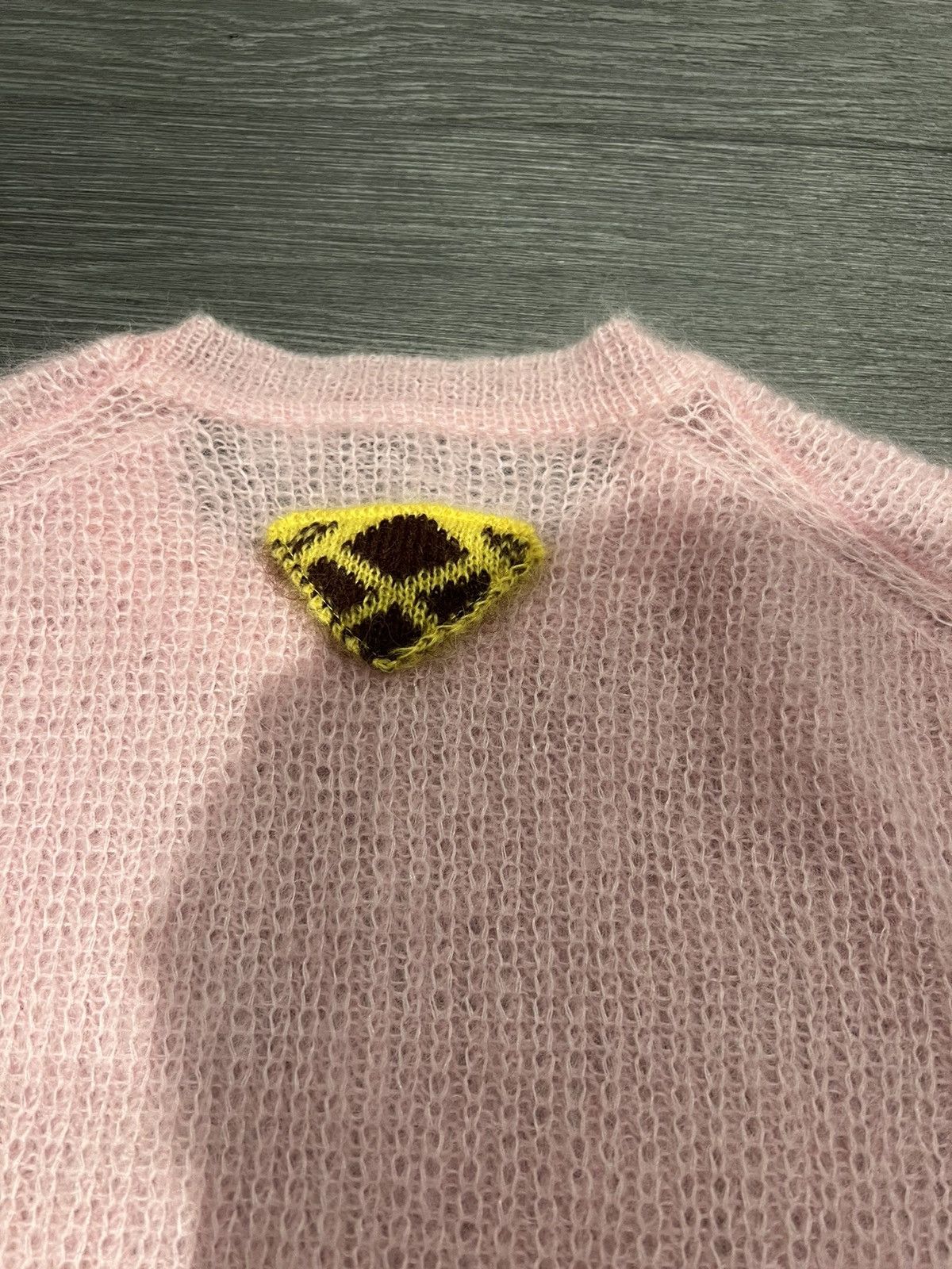 Prada Prada Crew Neck Mohair Blend Pink Sweater Size US M / EU 48-50 / 2 - 16 Thumbnail