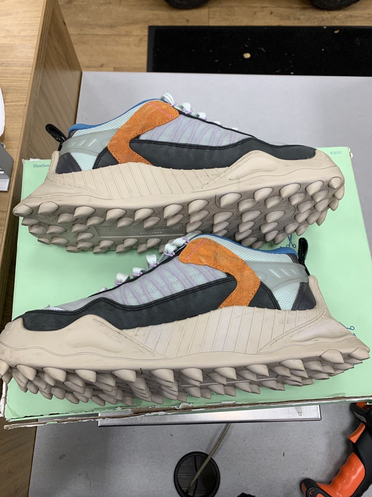 Off-White ODSY 1000 dark grey/ blue Size US 10 / EU 43 - 2 Thumbnail