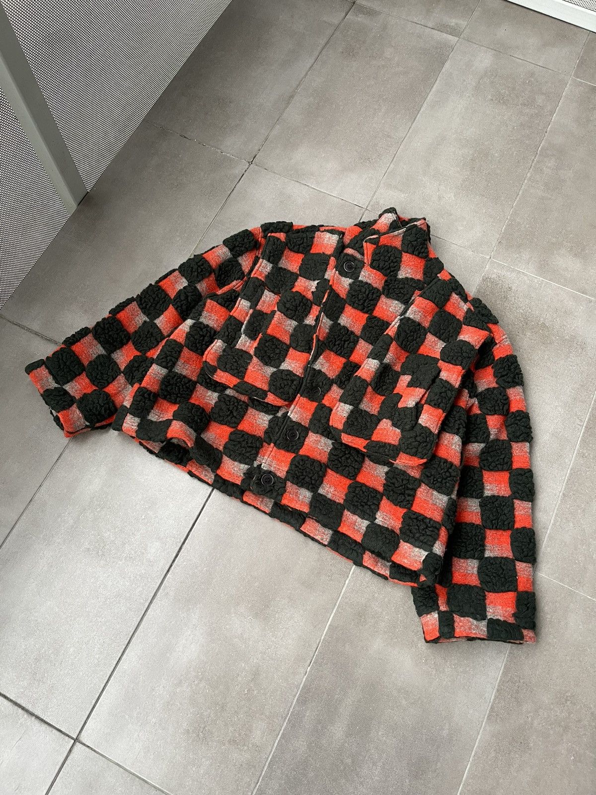 Henrik Vibskov !DS! AW23 Henrik Vibskov Big Bag Teddy Checks Jacket Size US L / EU 52-54 / 3 - 13 Thumbnail