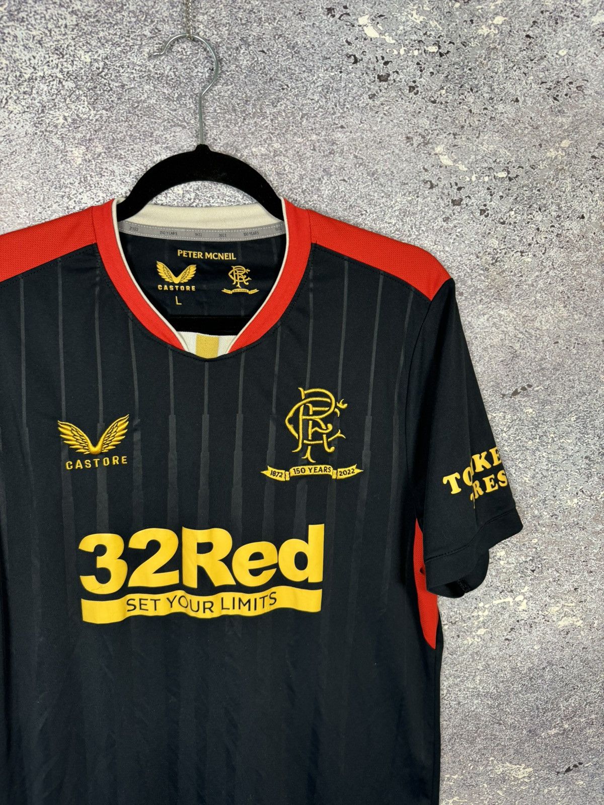 Castore × Vintage Vintage Rangers FC 2021/22 Away Castore Soccer Jersey Size US L / EU 52-54 / 3 - 2 Thumbnail
