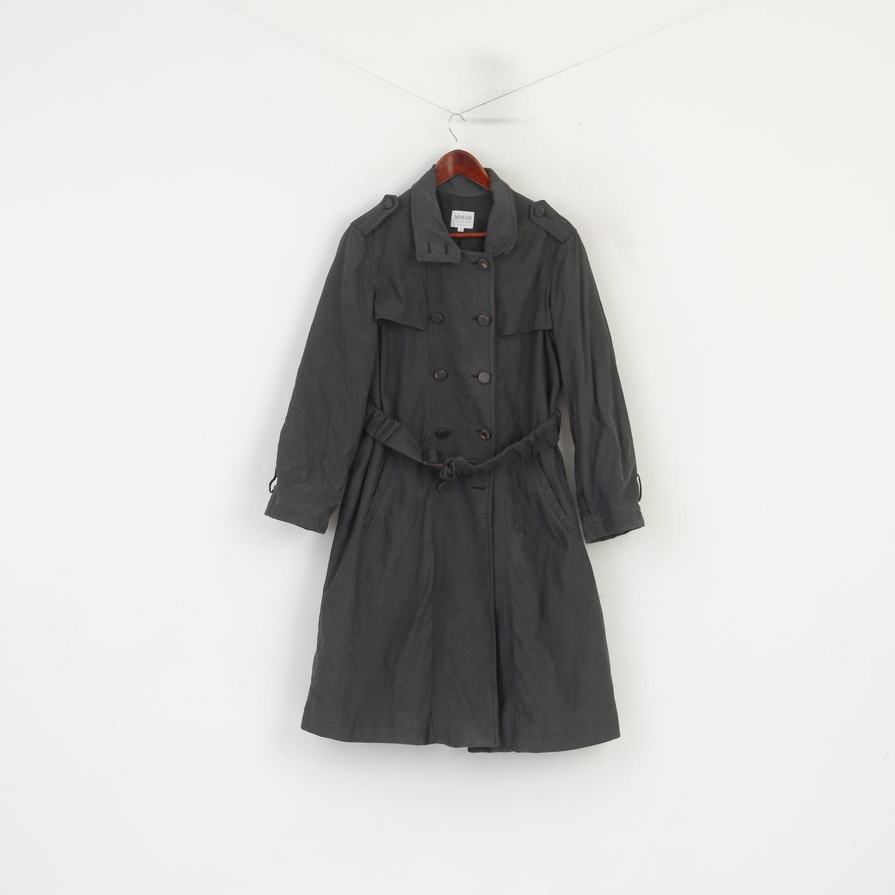 Armani × Vintage Armani Collezioni Women 40 M Coat Gray Vintage 8664 Size M / US 6-8 / IT 42-44 - 1 Thumbnail