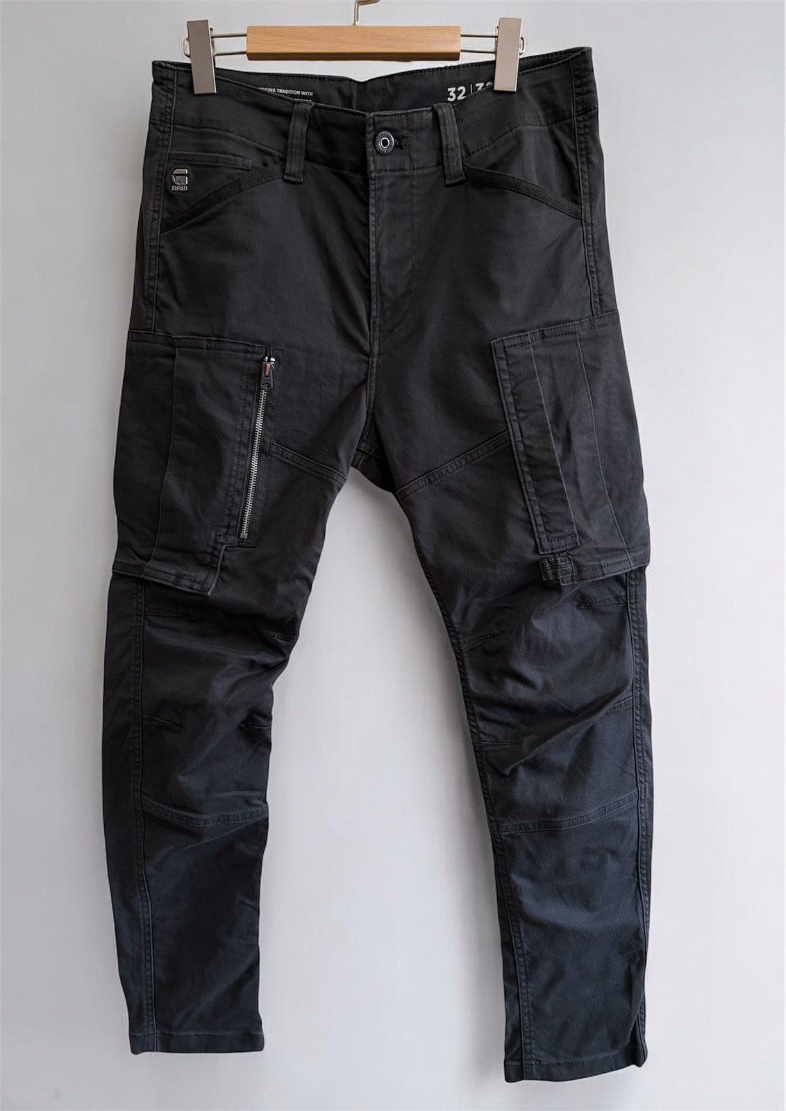 G-Star G-Star RAW Flight Cargo 3D Skinny Pants 32/32 Black Tactical Size US 32 / EU 48 - 1 Thumbnail