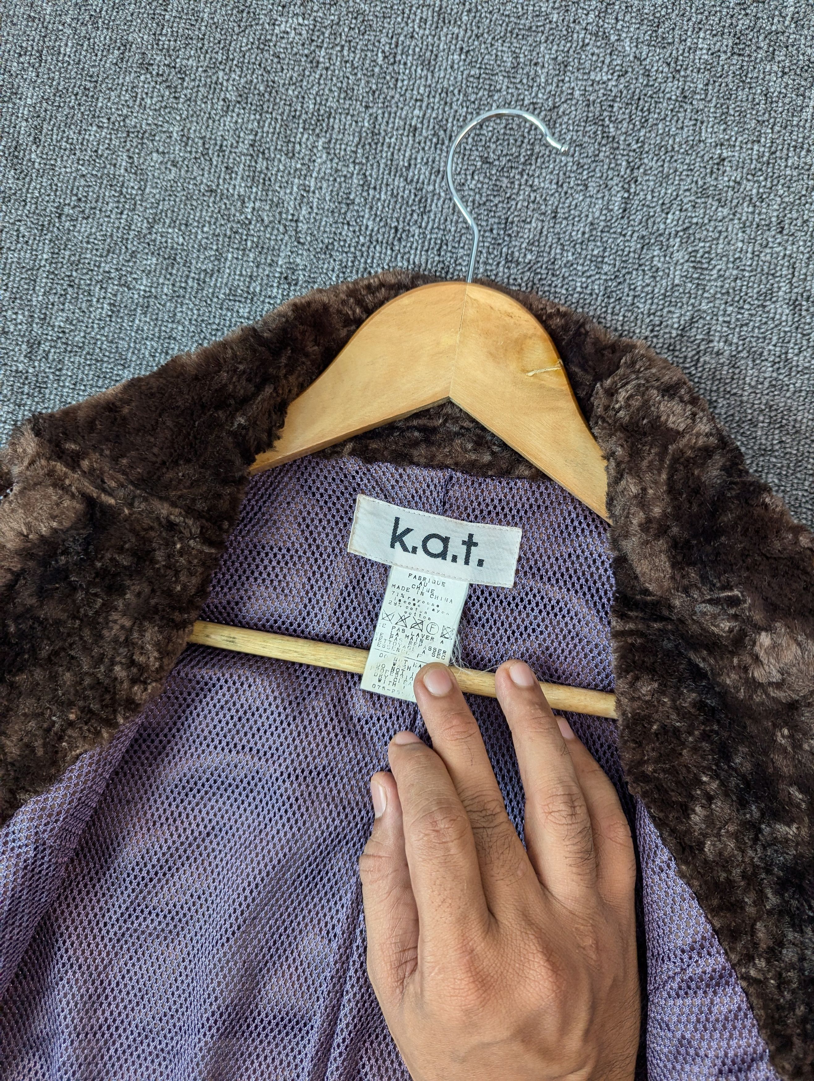 Japanese Brand × Vintage K.A.T Faux Fur Rayon Long Coat Zipper Jacket Size M Size M / US 6-8 / IT 42-44 - 8 Thumbnail