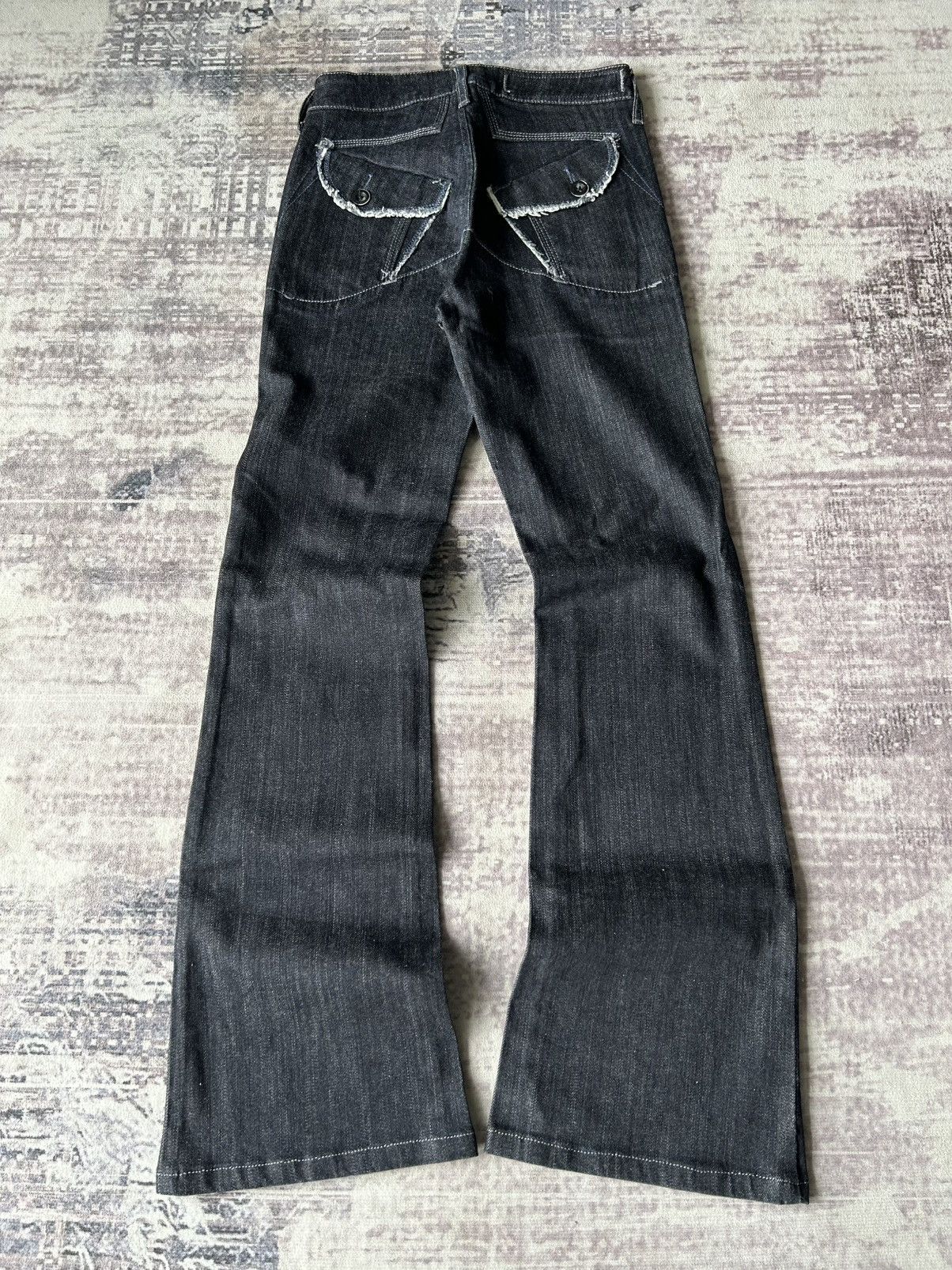 Marithe + Francois Girbaud MFG Blue Flared Denim Size US 26 / EU 42 - 2 Thumbnail
