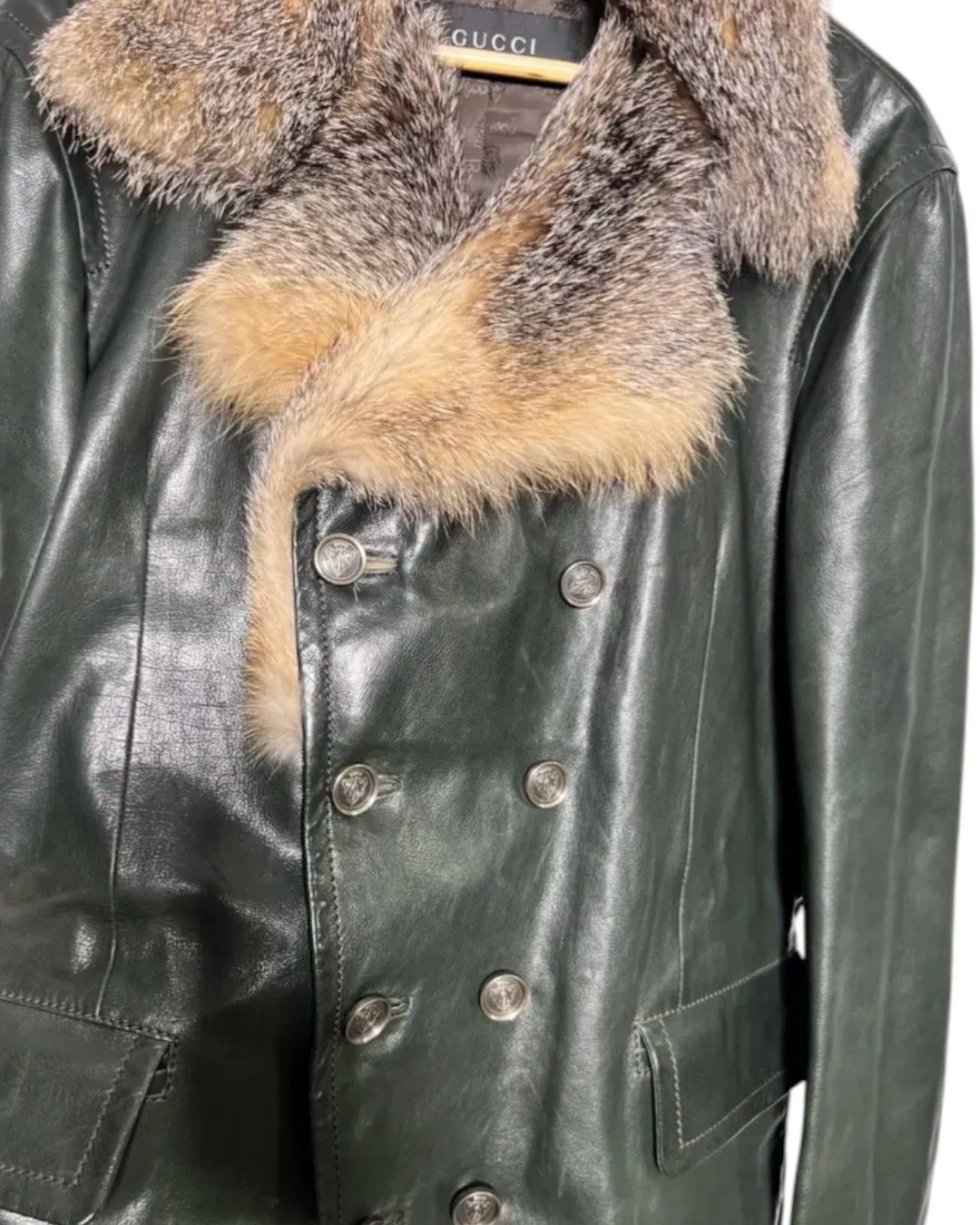 Gucci F/W 2007 RUNWAY FOX FUR LEATHER JACKET Size US M / EU 48-50 / 2 - 5 Thumbnail